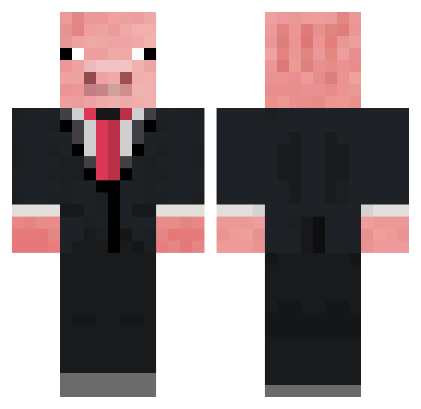 iANY_628 Minecraft skin, front and back view