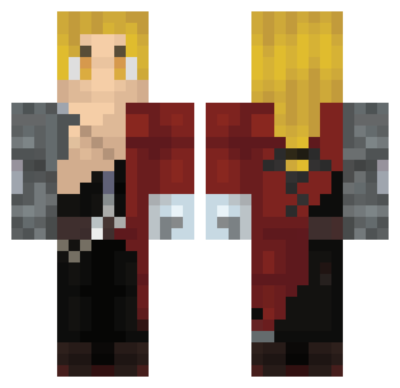maybe_i_died Minecraft skin, front and back view