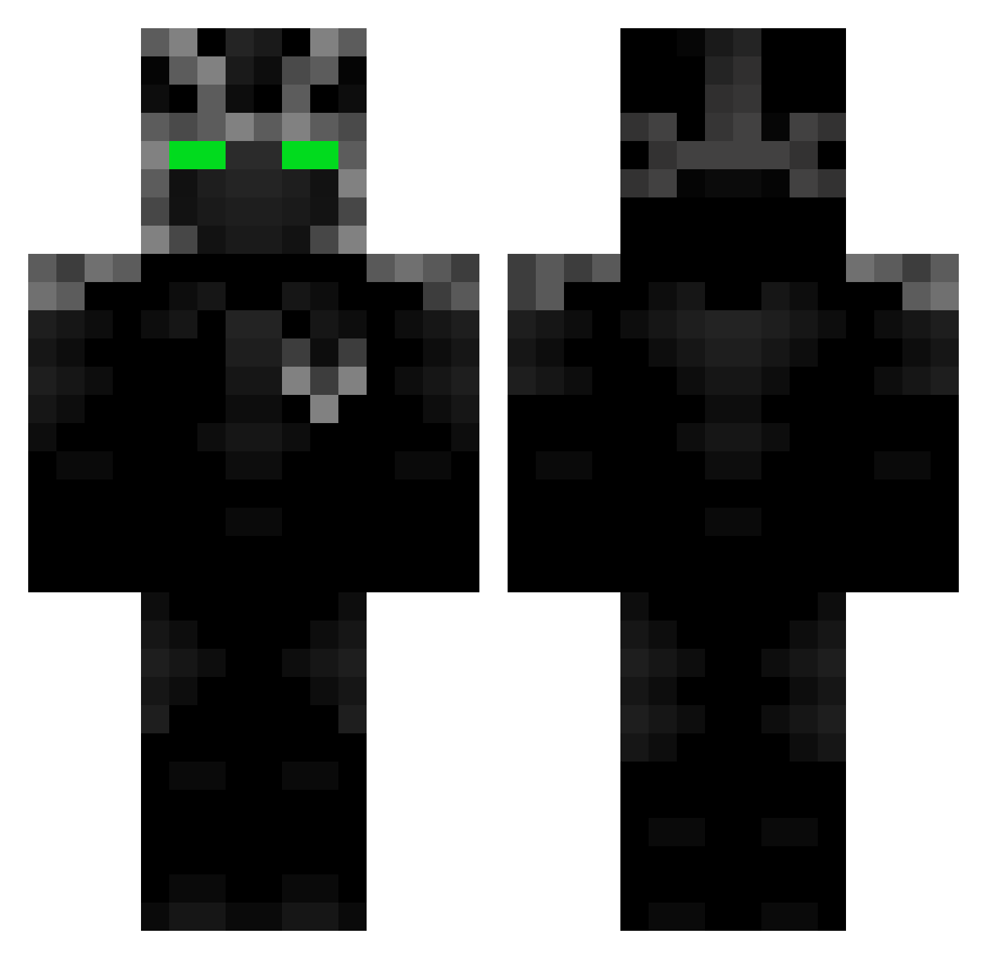 oRo_x Minecraft skin, front and back view