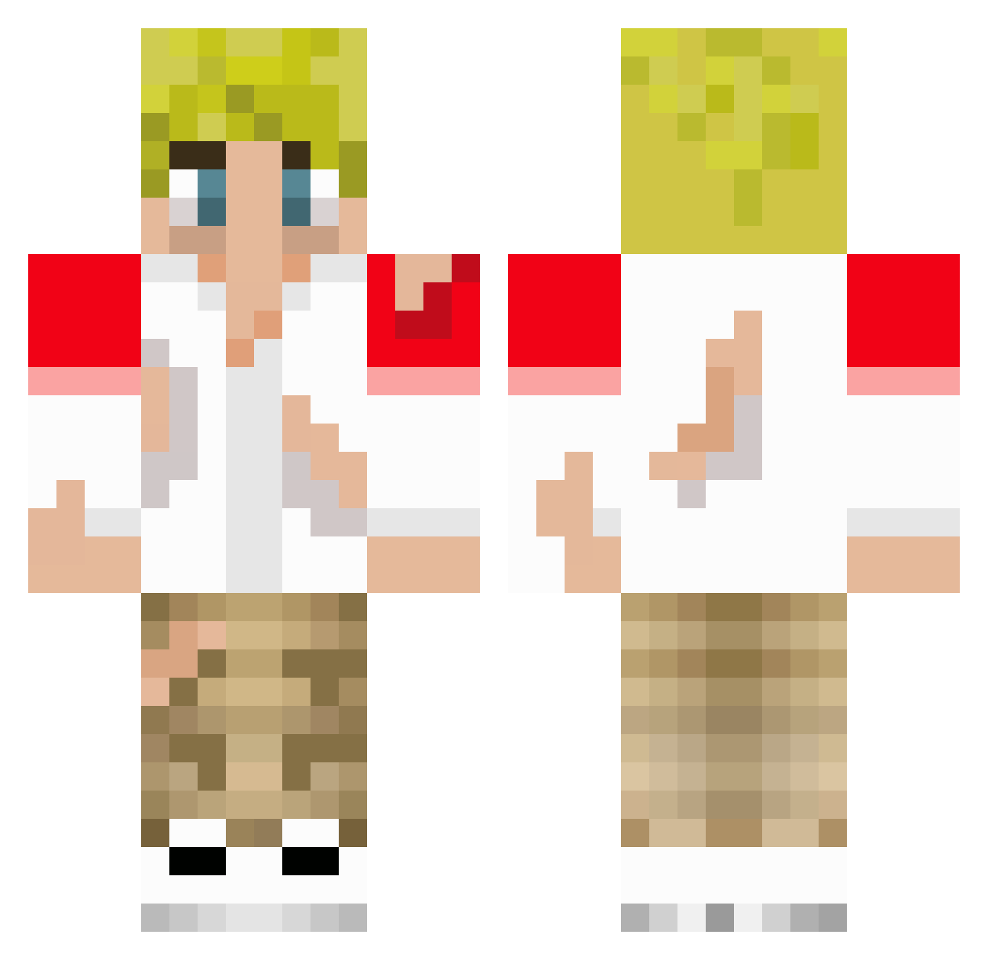 kennedydso Minecraft skin, front and back view