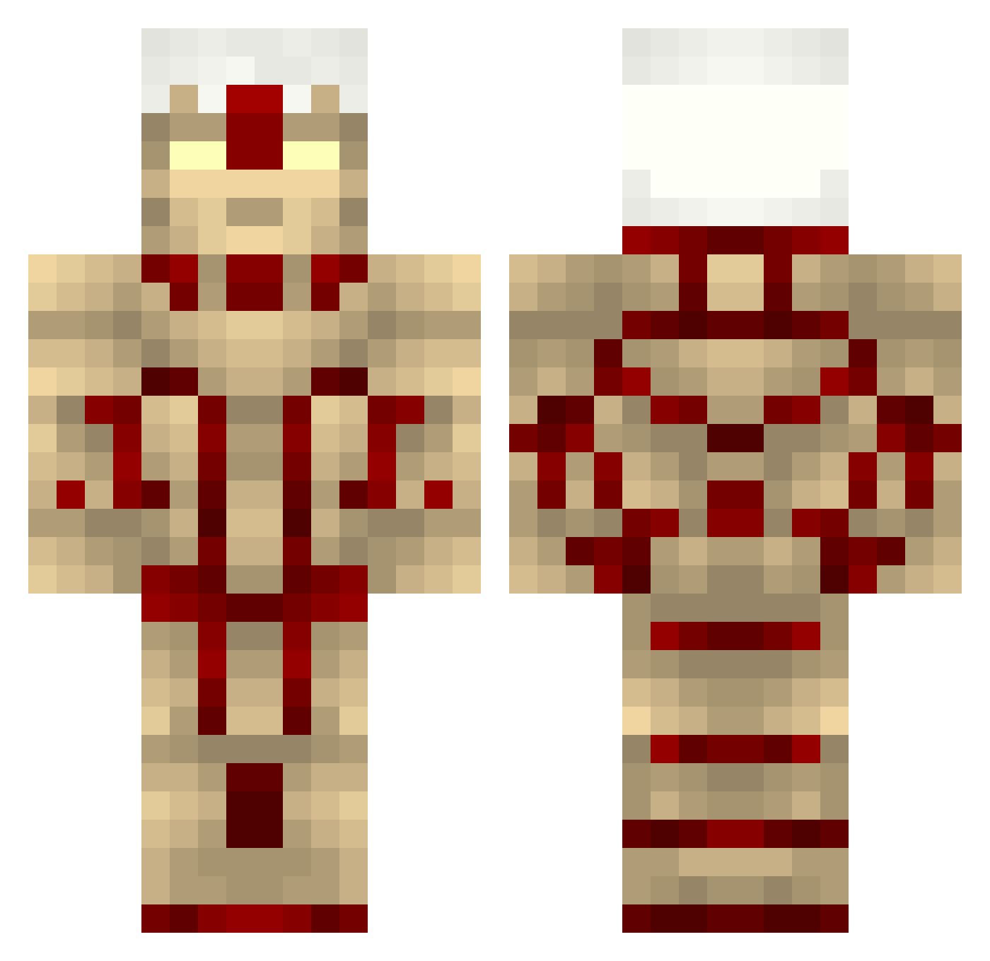 nyangnyang22 Minecraft skin, front and back view