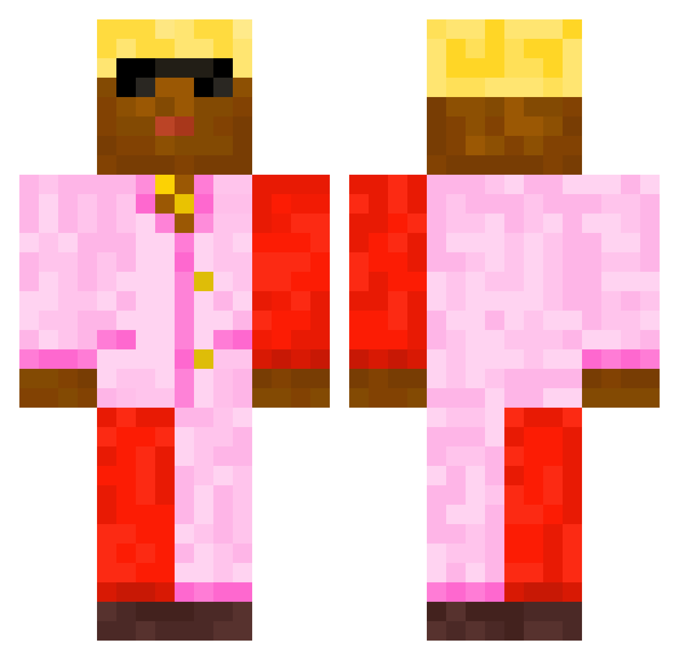 artstilo Minecraft skin, front and back view