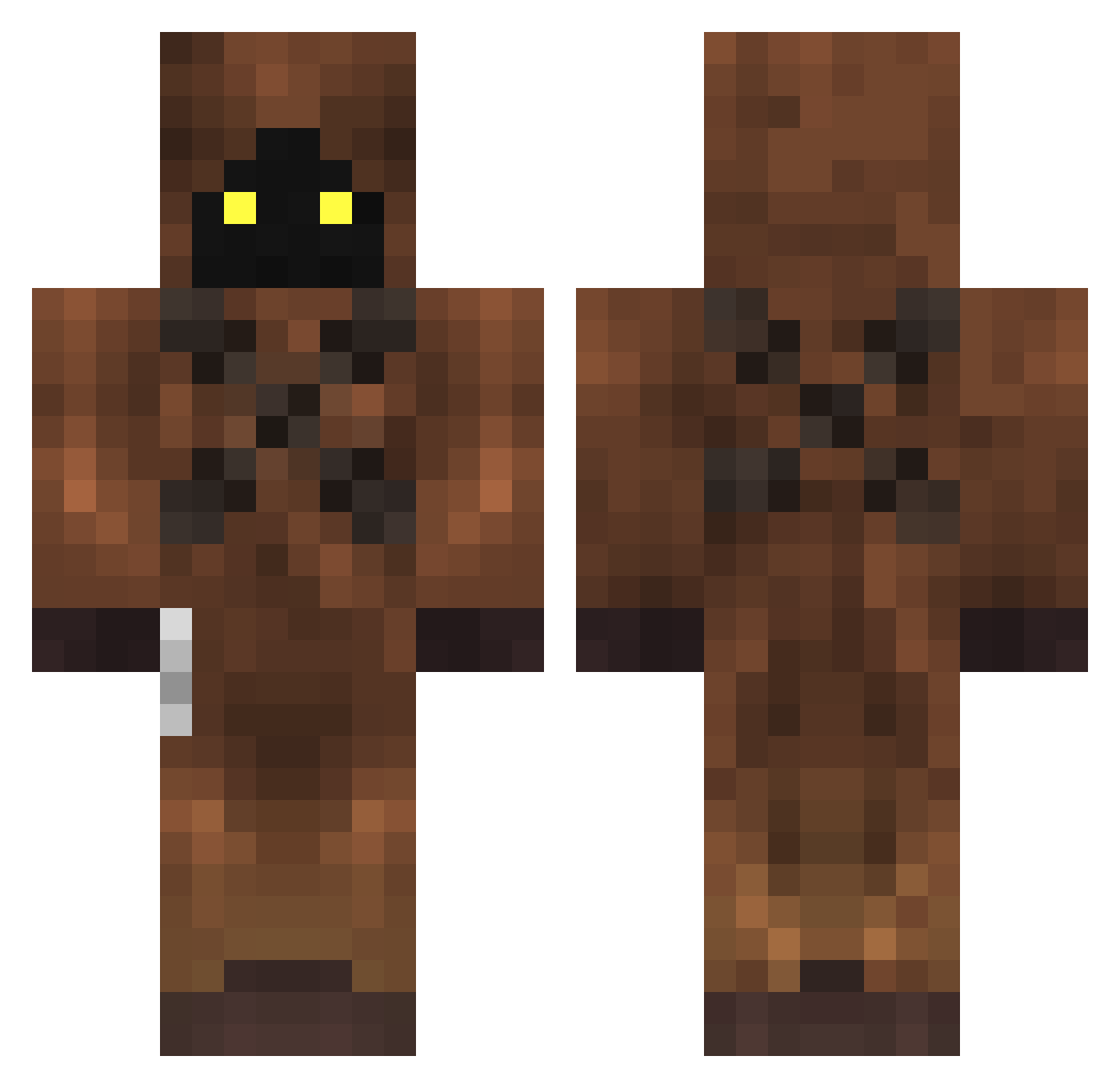 DiamantKongenDK Minecraft skin, front and back view