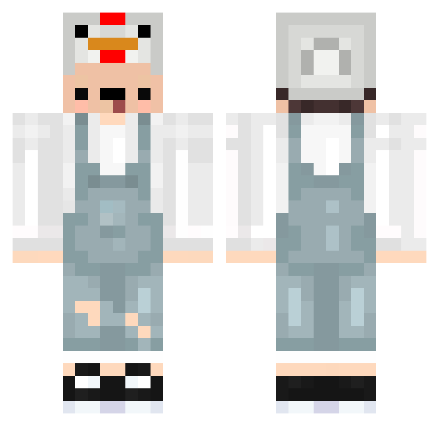 Lathii Minecraft skin, front and back view