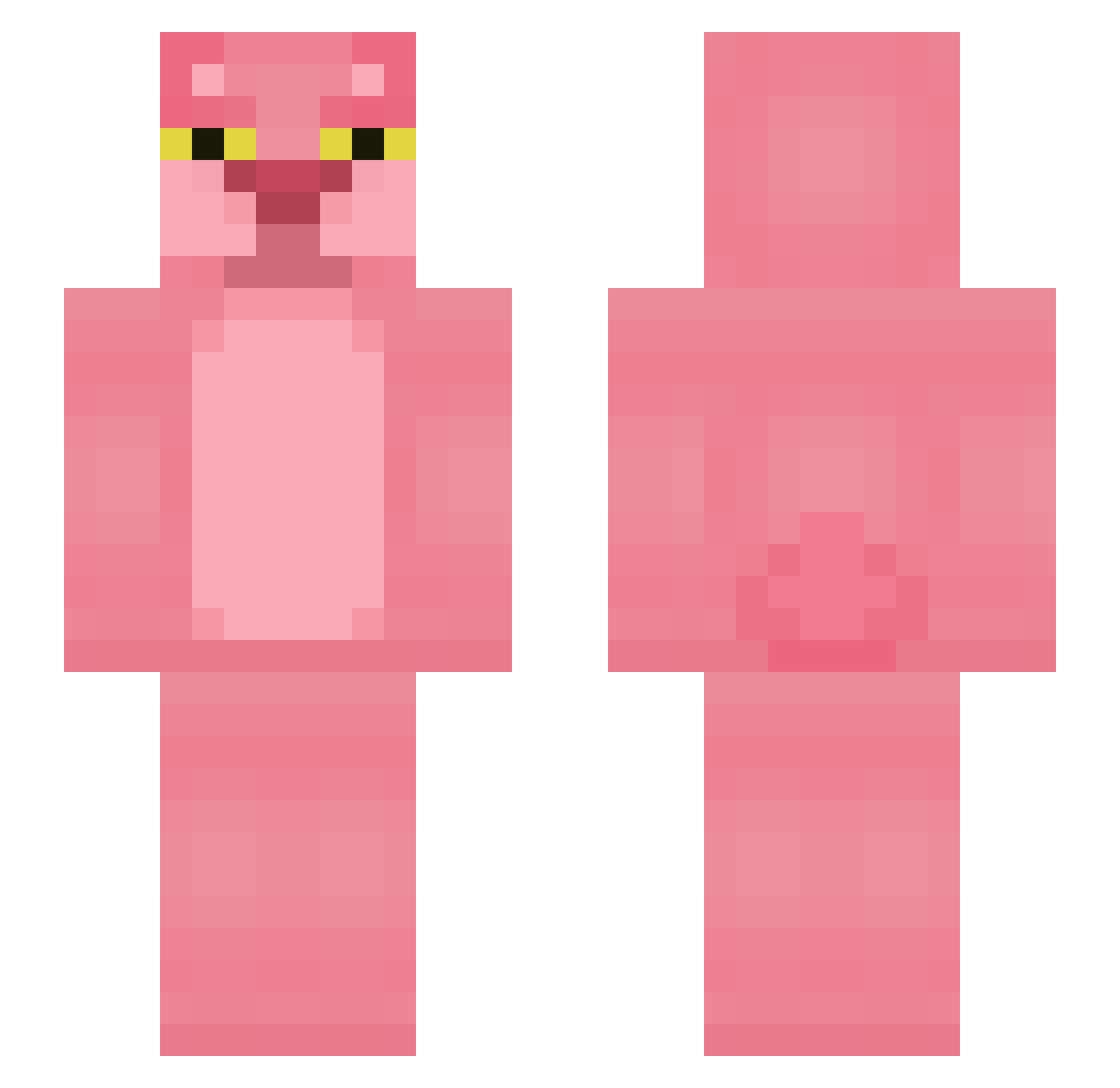 Biggy9732 Minecraft skin, front and back view