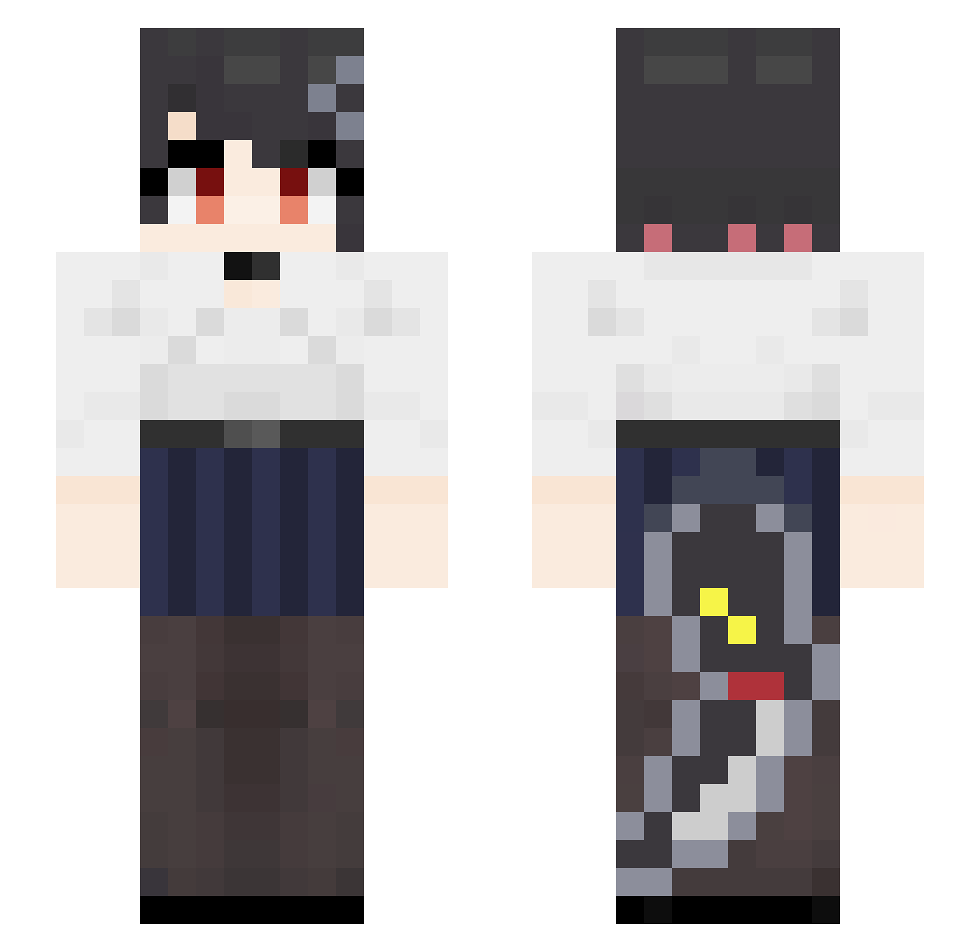Psicujsfjdjs Minecraft skin, front and back view