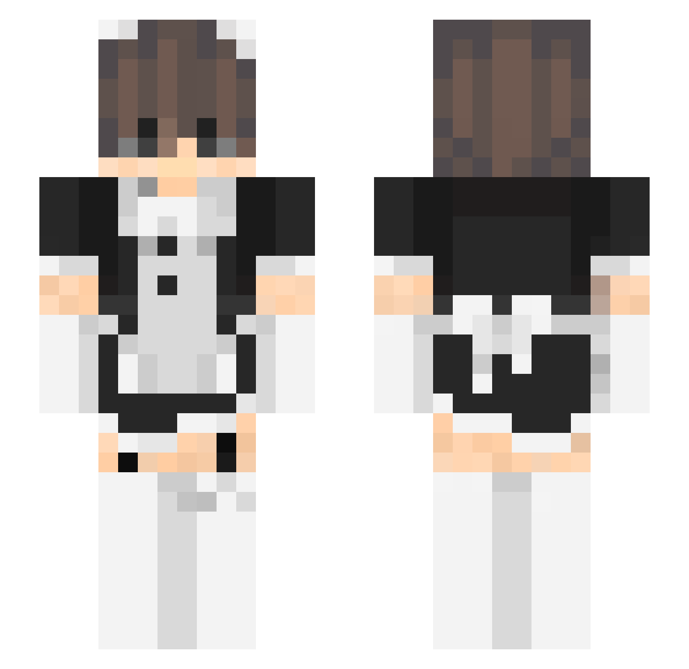 youdie91 Minecraft skin, front and back view