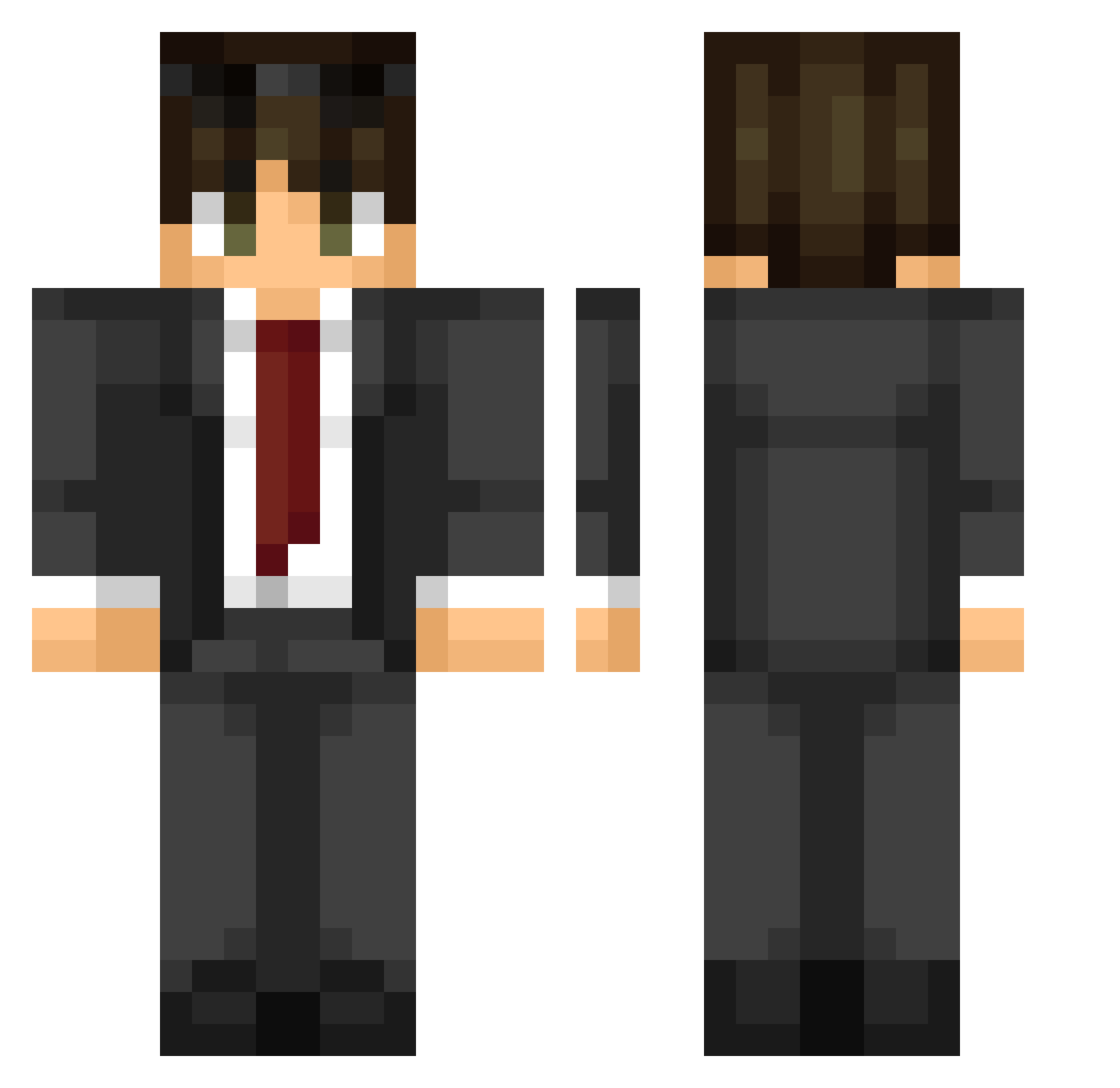 SirRatthew Minecraft skin, front and back view