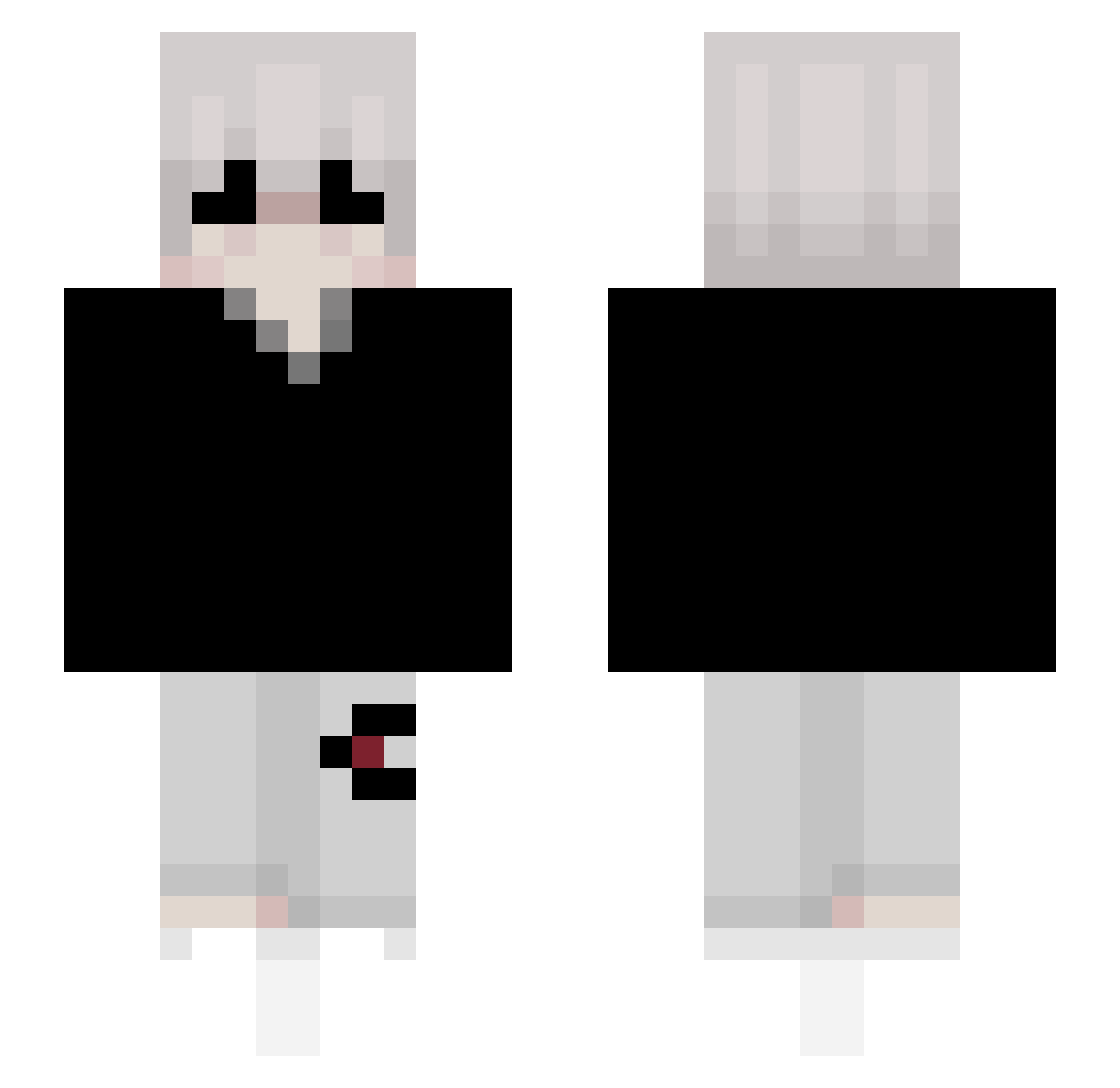 VICIOUSTRYHARD_L Minecraft skin, front and back view