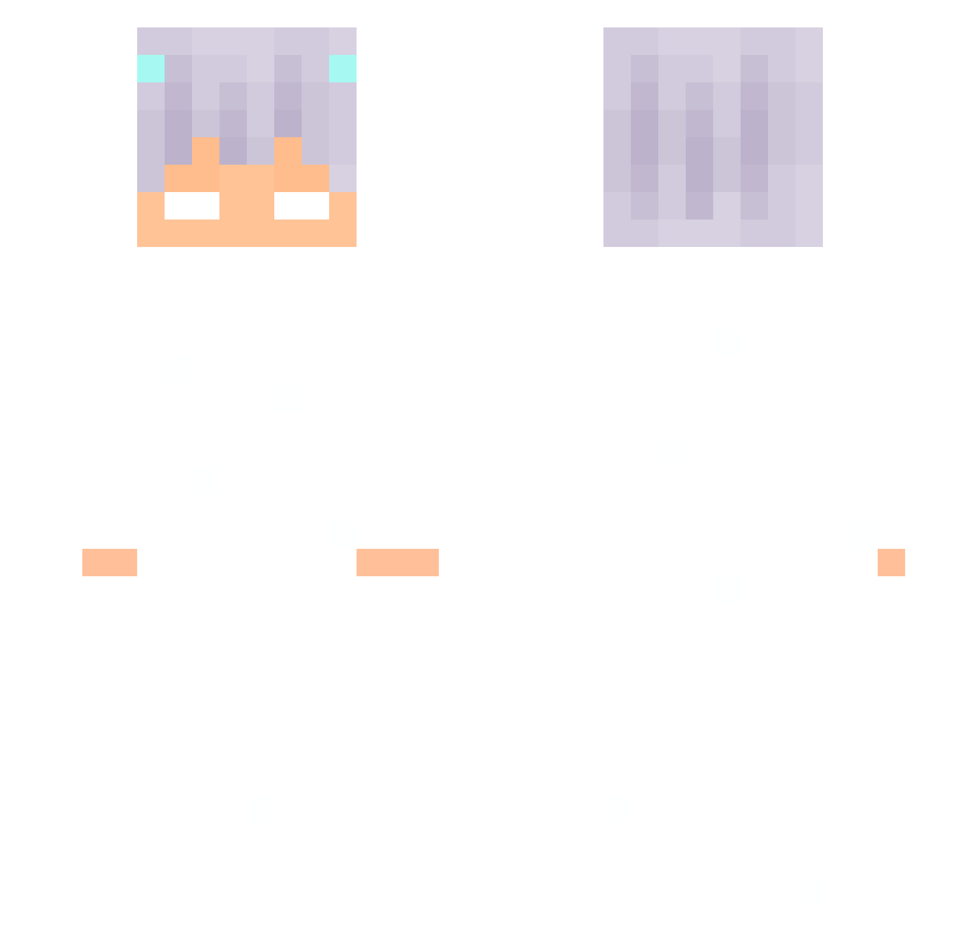 TeamKarup Minecraft skin, front and back view