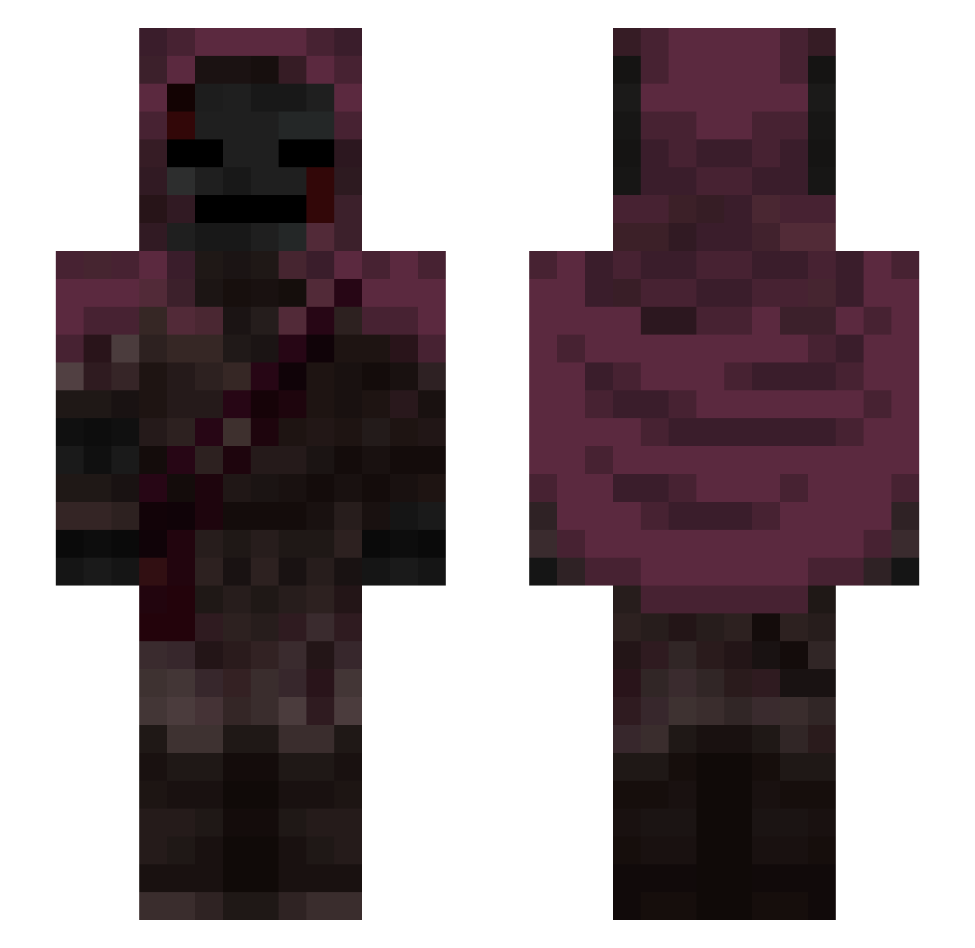 Lil_Zdun Minecraft skin, front and back view
