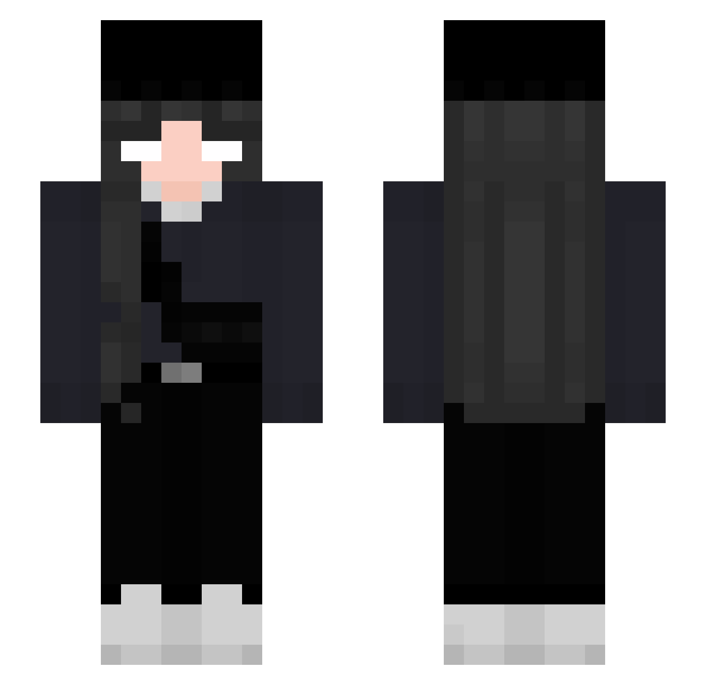 splqz Minecraft skin, front and back view