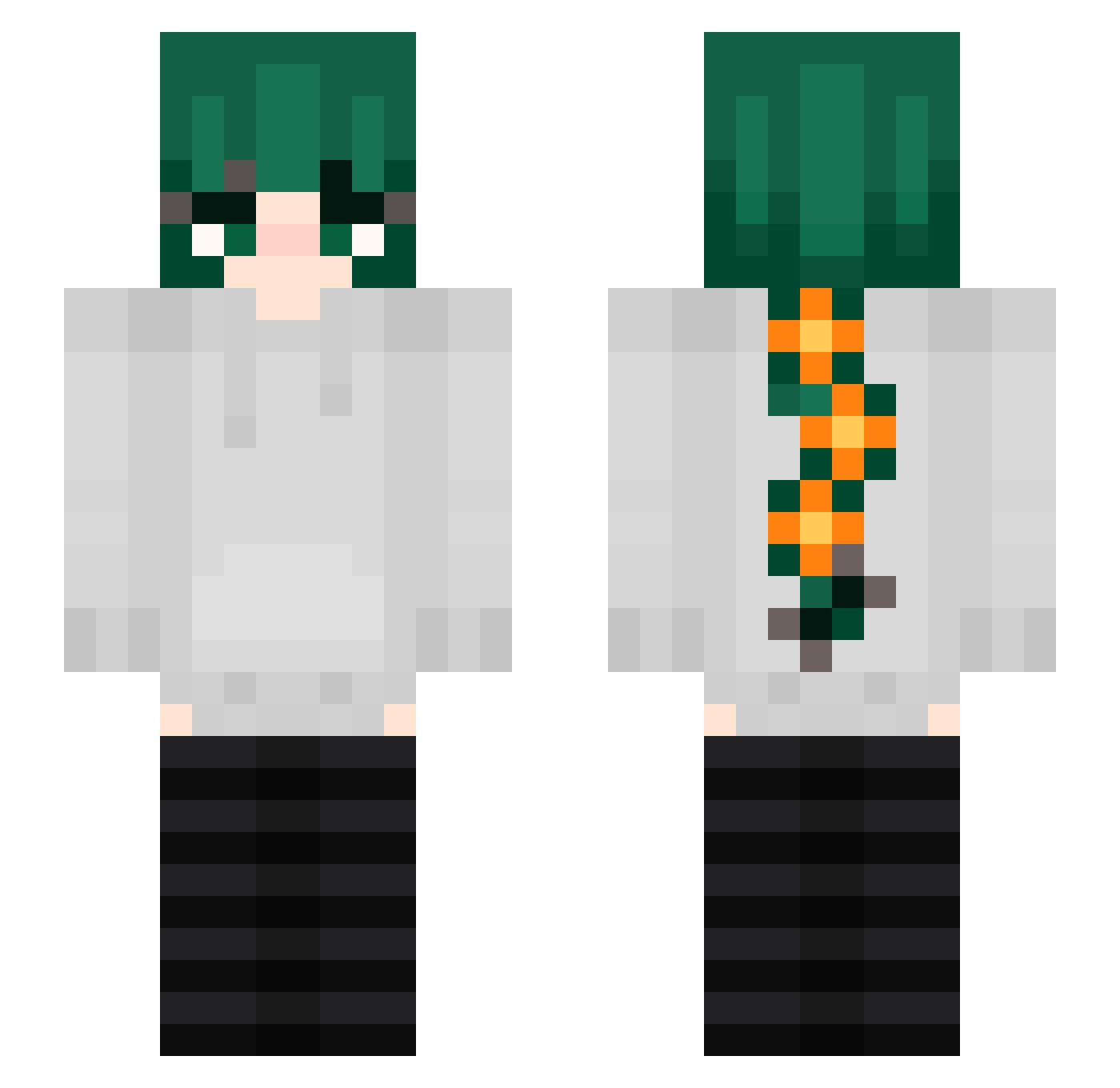 Tairn_ Minecraft skin, front and back view