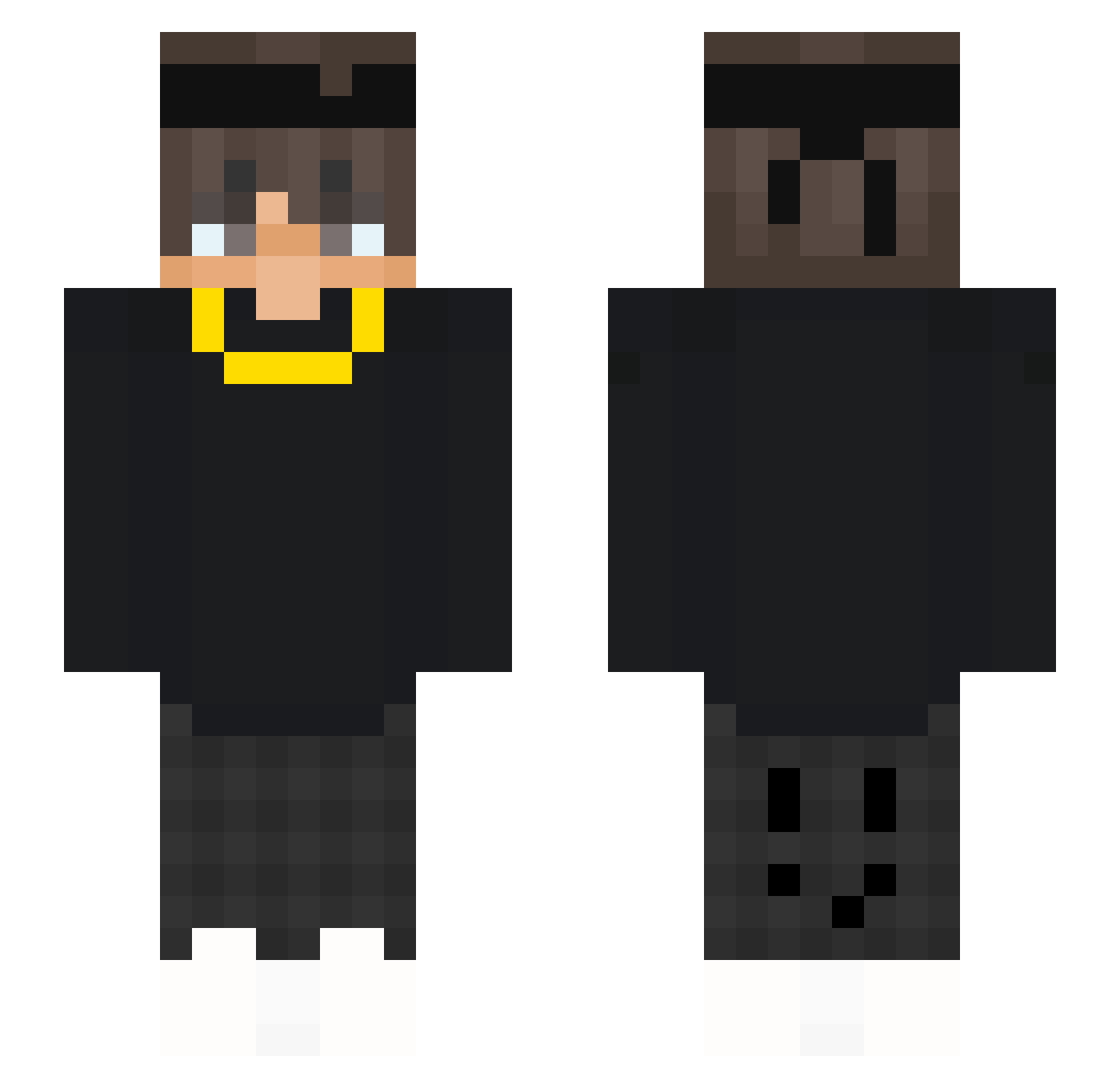 X3phos Minecraft skin, front and back view