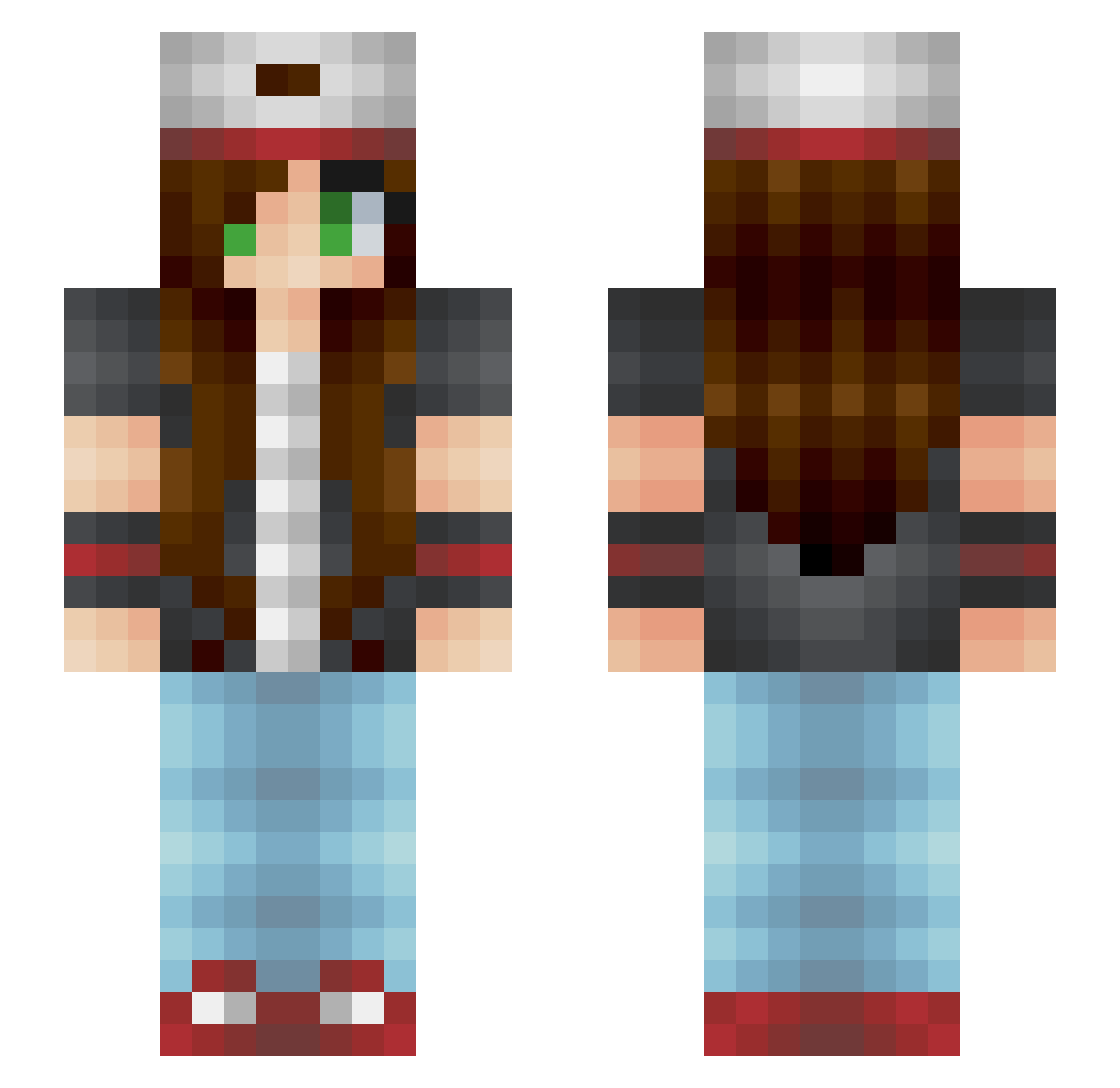 alyssajade309 Minecraft skin, front and back view