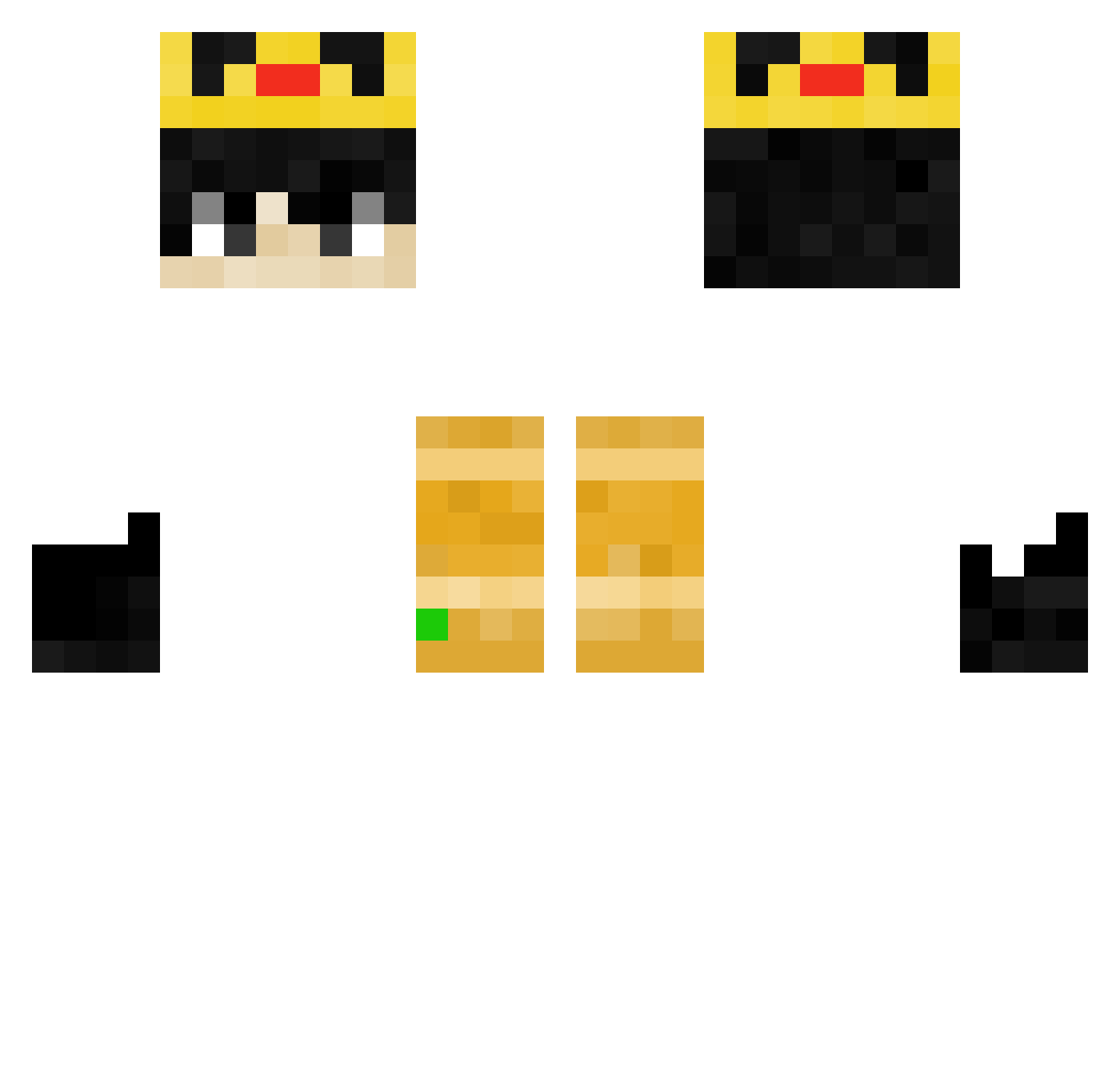 STYLE_TH Minecraft skin, front and back view