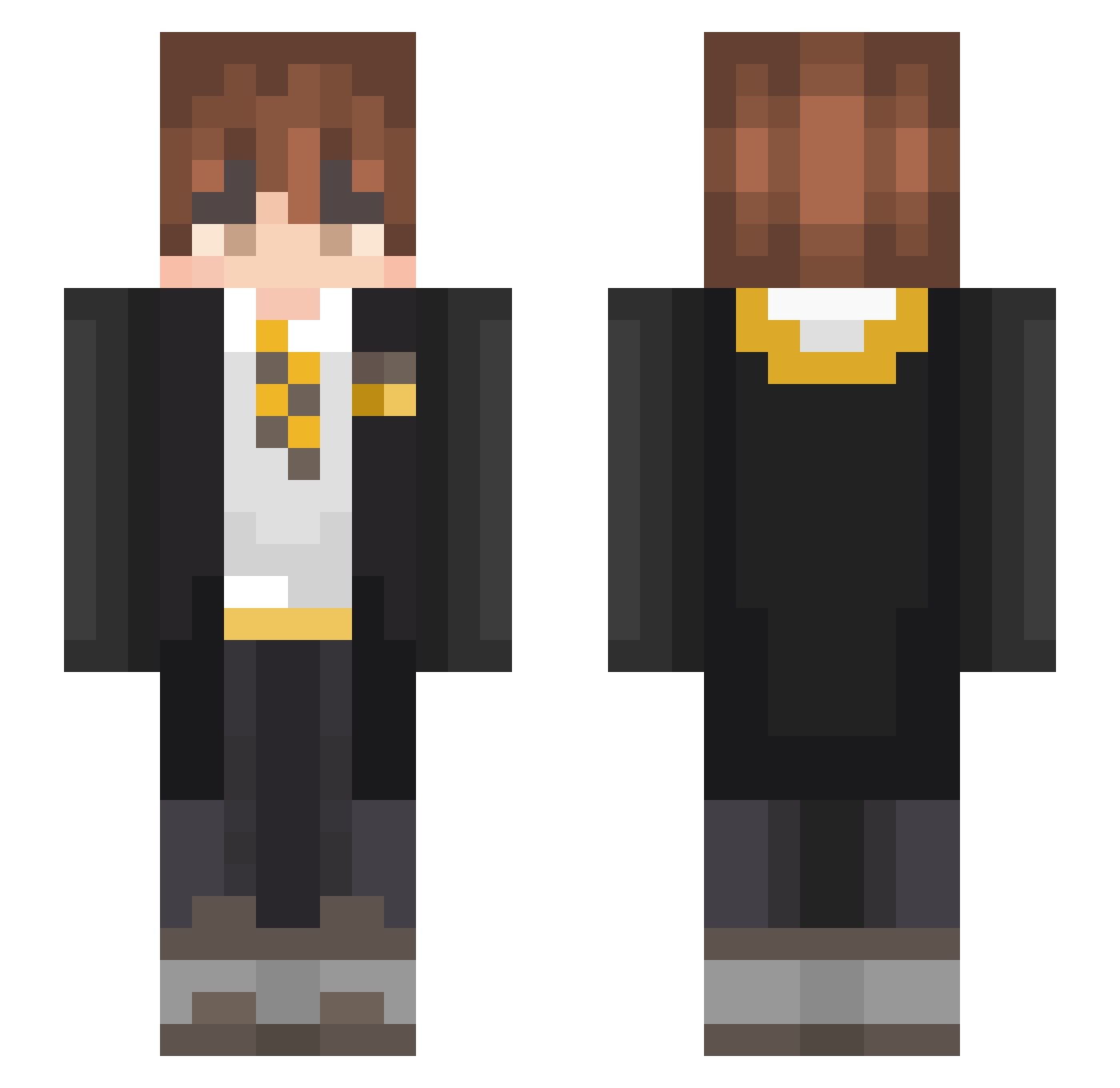 GiveMeMyHerbs Minecraft skin, front and back view