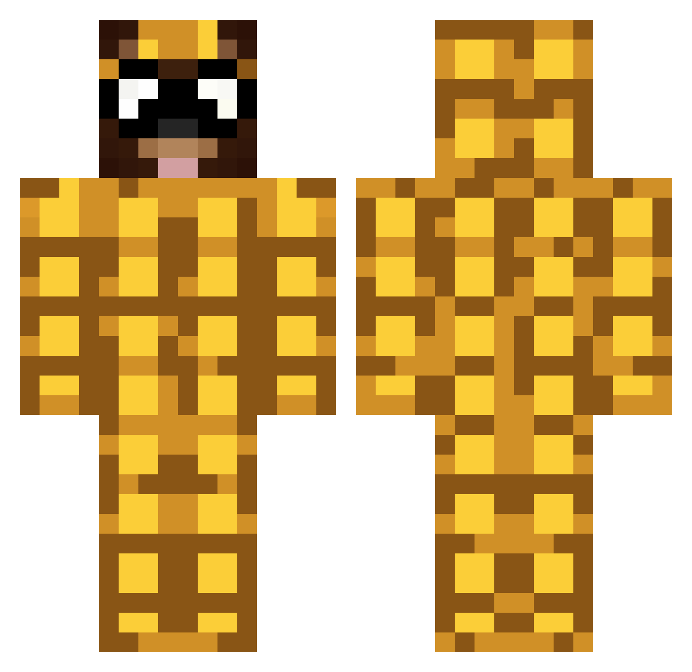 LUFTTEMPEI Minecraft skin, front and back view