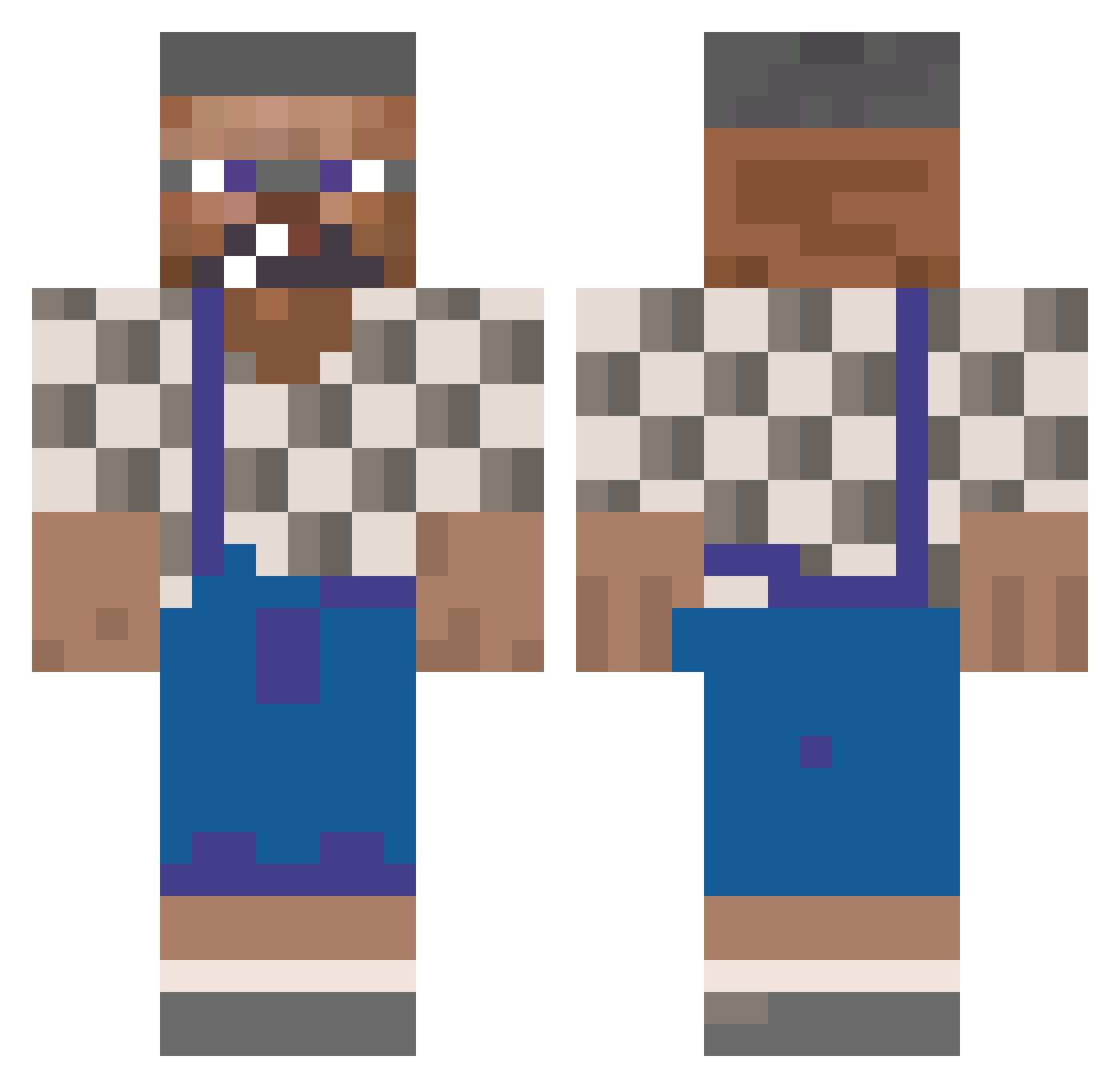 thormundboi Minecraft skin, front and back view