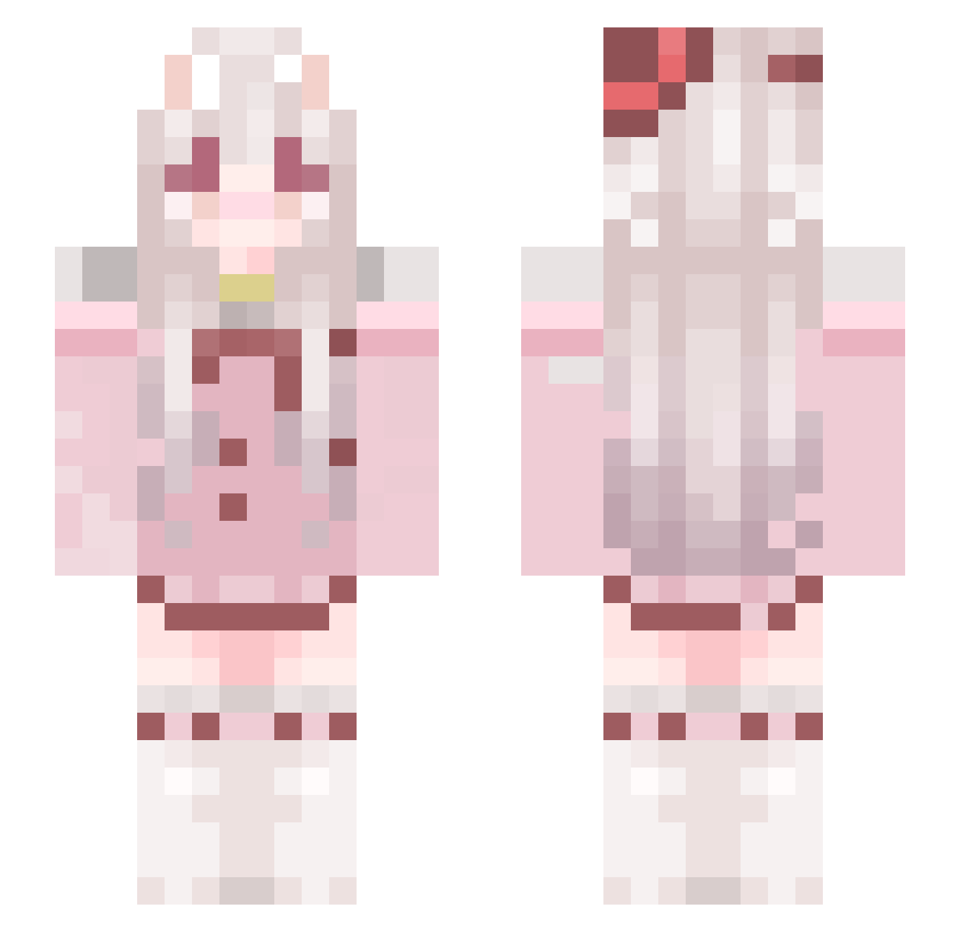 xiao_ge_zi Minecraft skin, front and back view