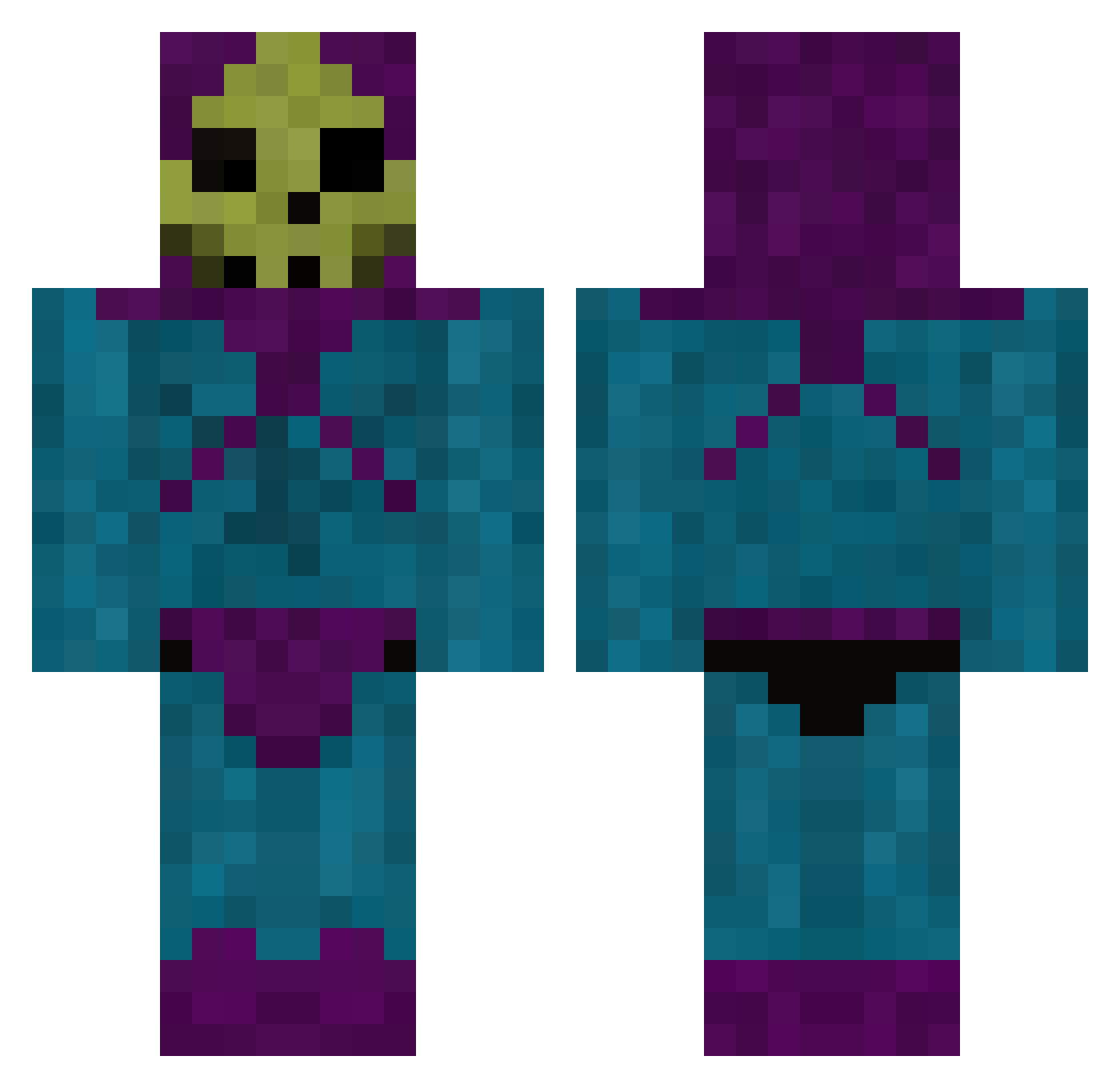 eat_sh1t_bro Minecraft skin, front and back view