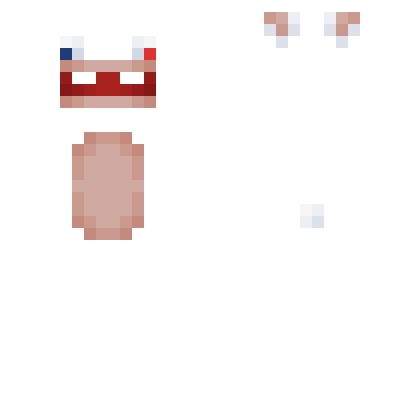 KUNBALL Minecraft skin, front and back view