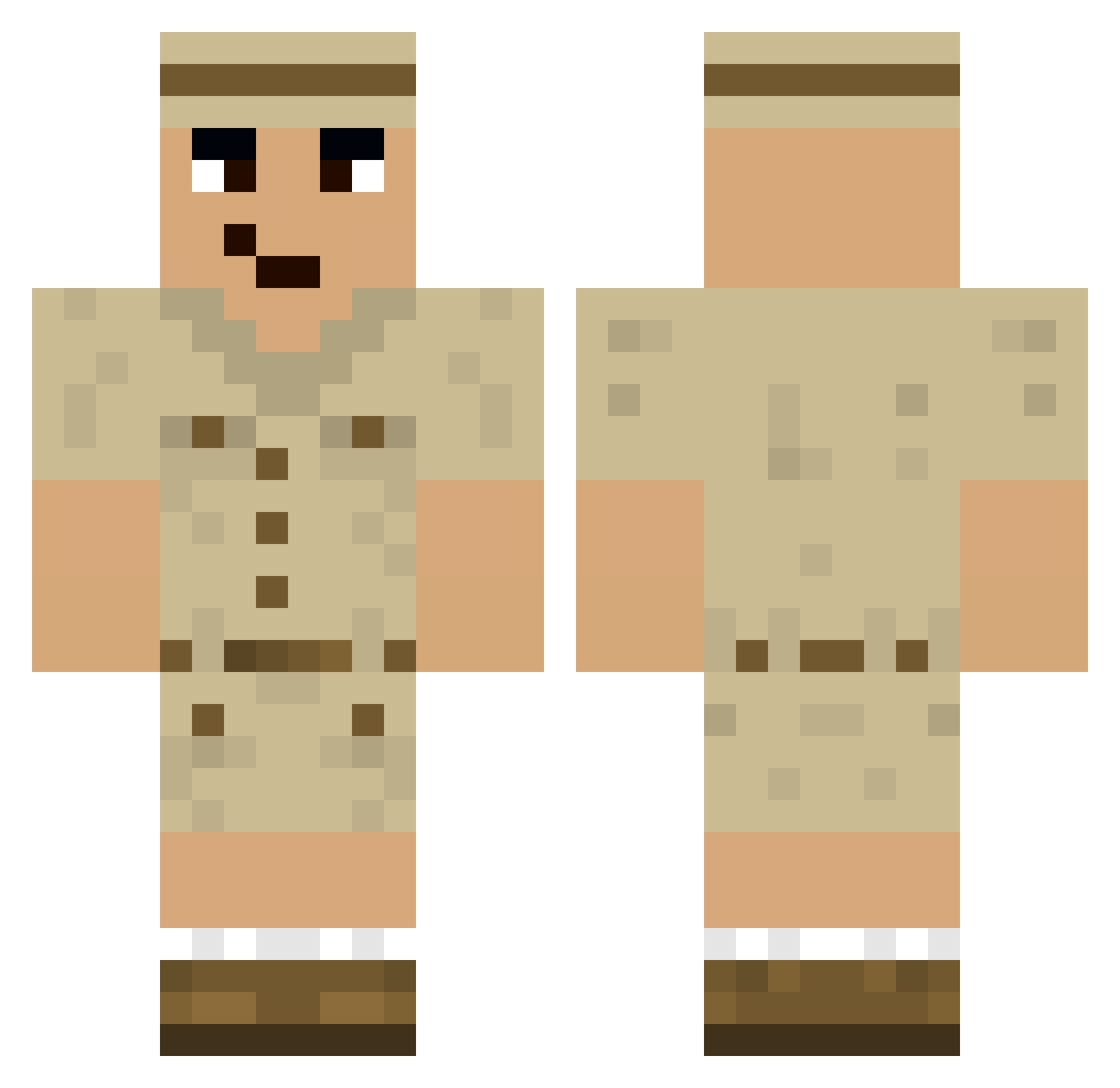 sockeater96 Minecraft skin, front and back view