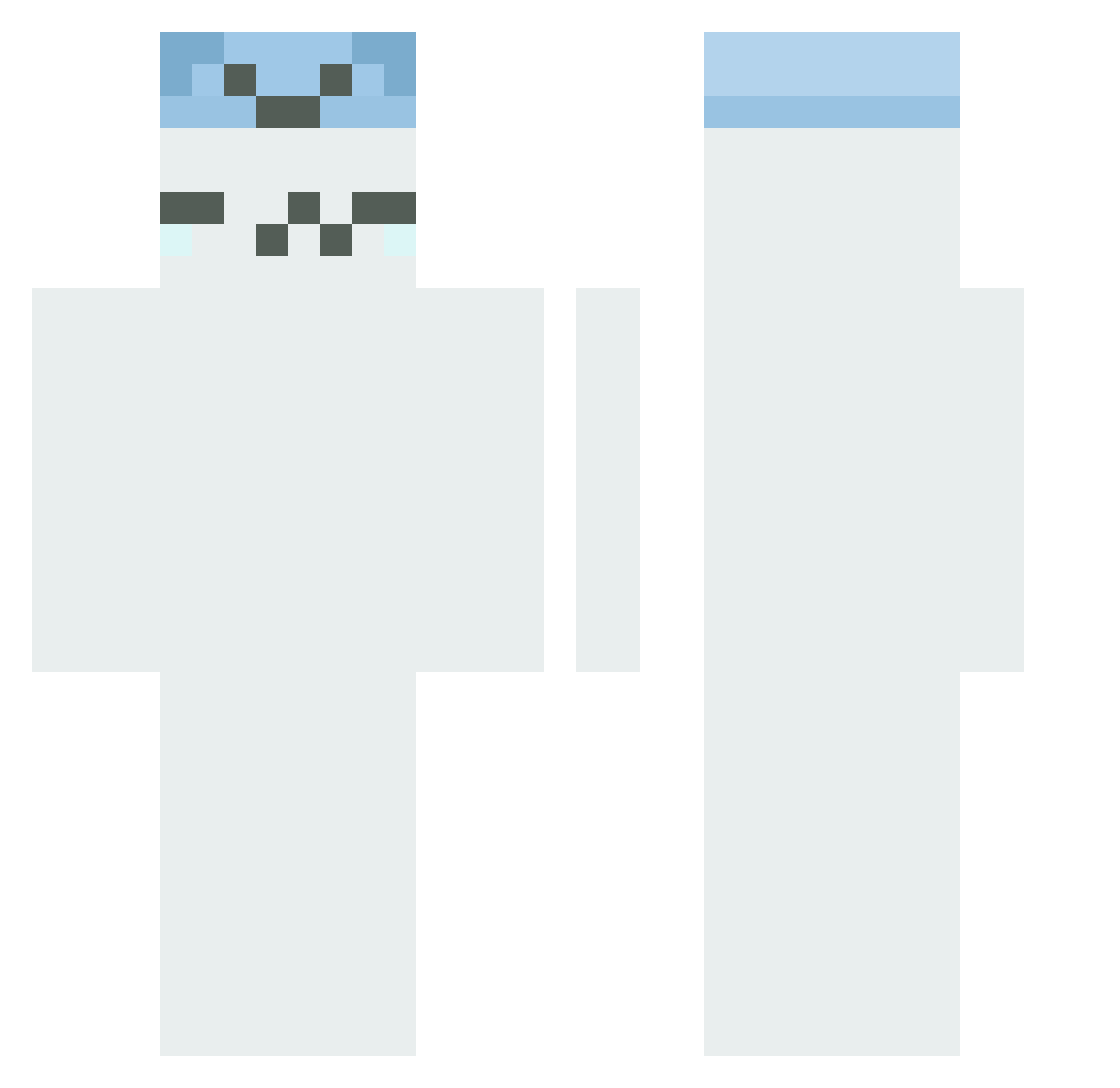 Rijingosui Minecraft skin, front and back view
