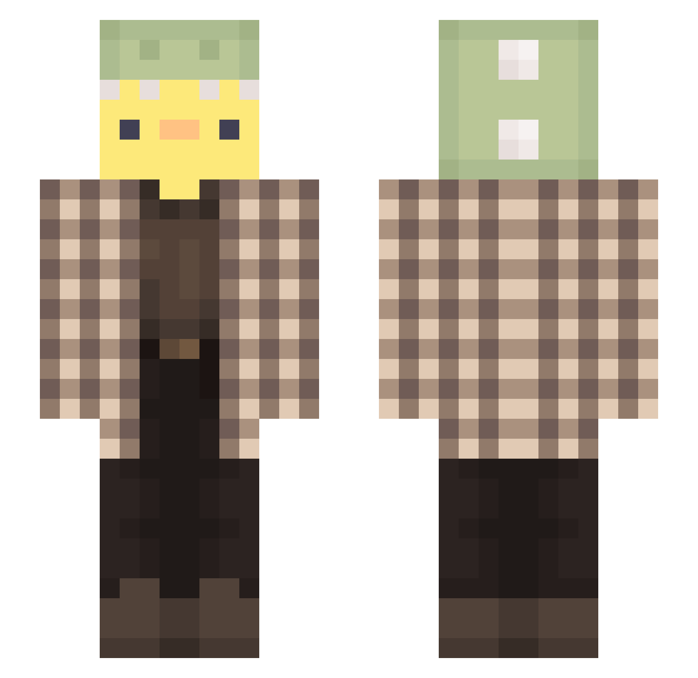 timurbl4 Minecraft skin, front and back view
