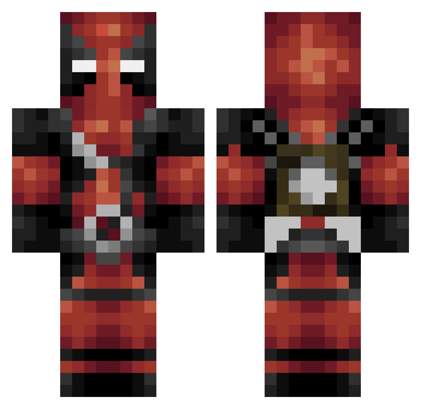 Wynne Minecraft skin, front and back view