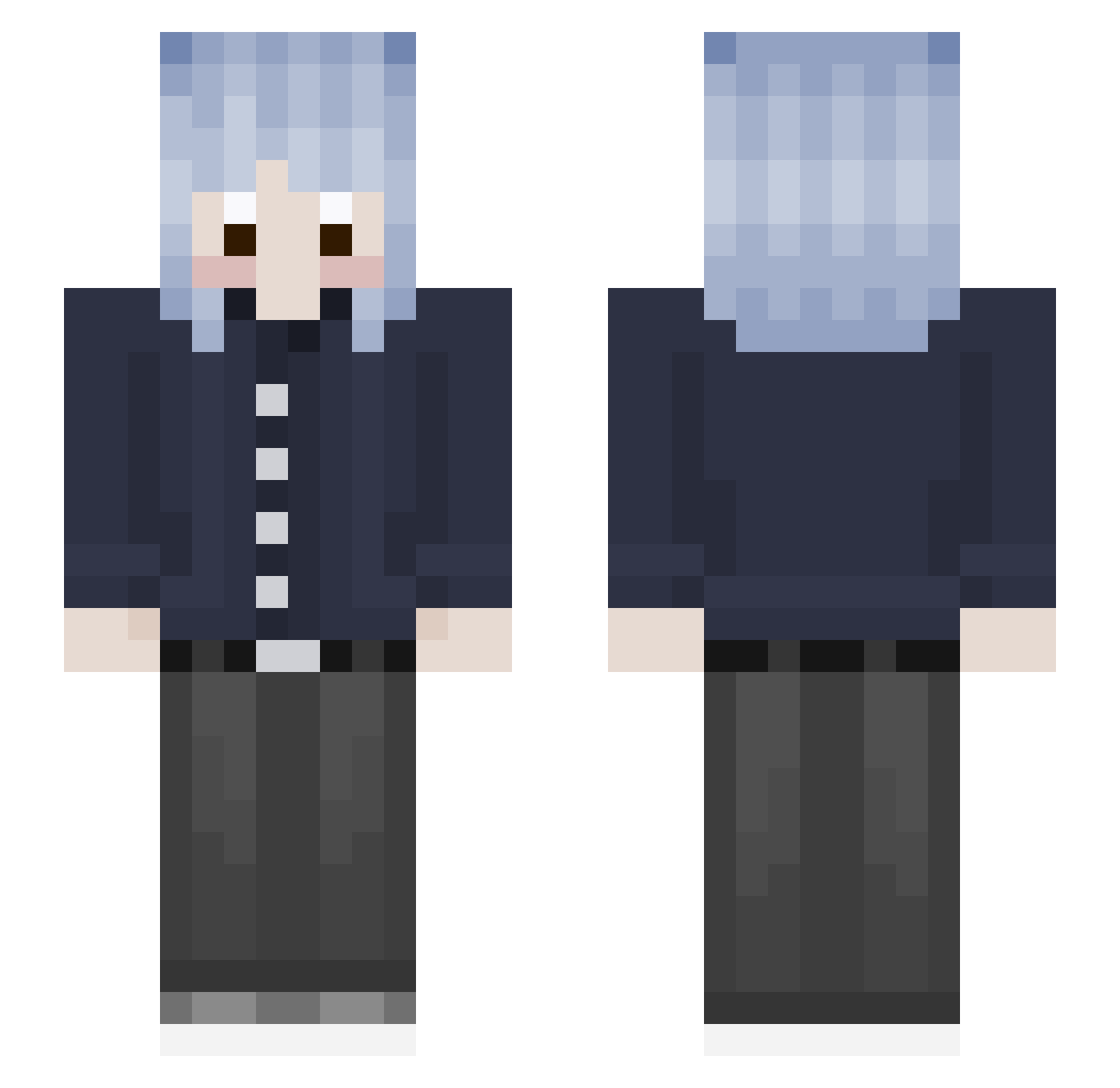 ccqn Minecraft skin, front and back view