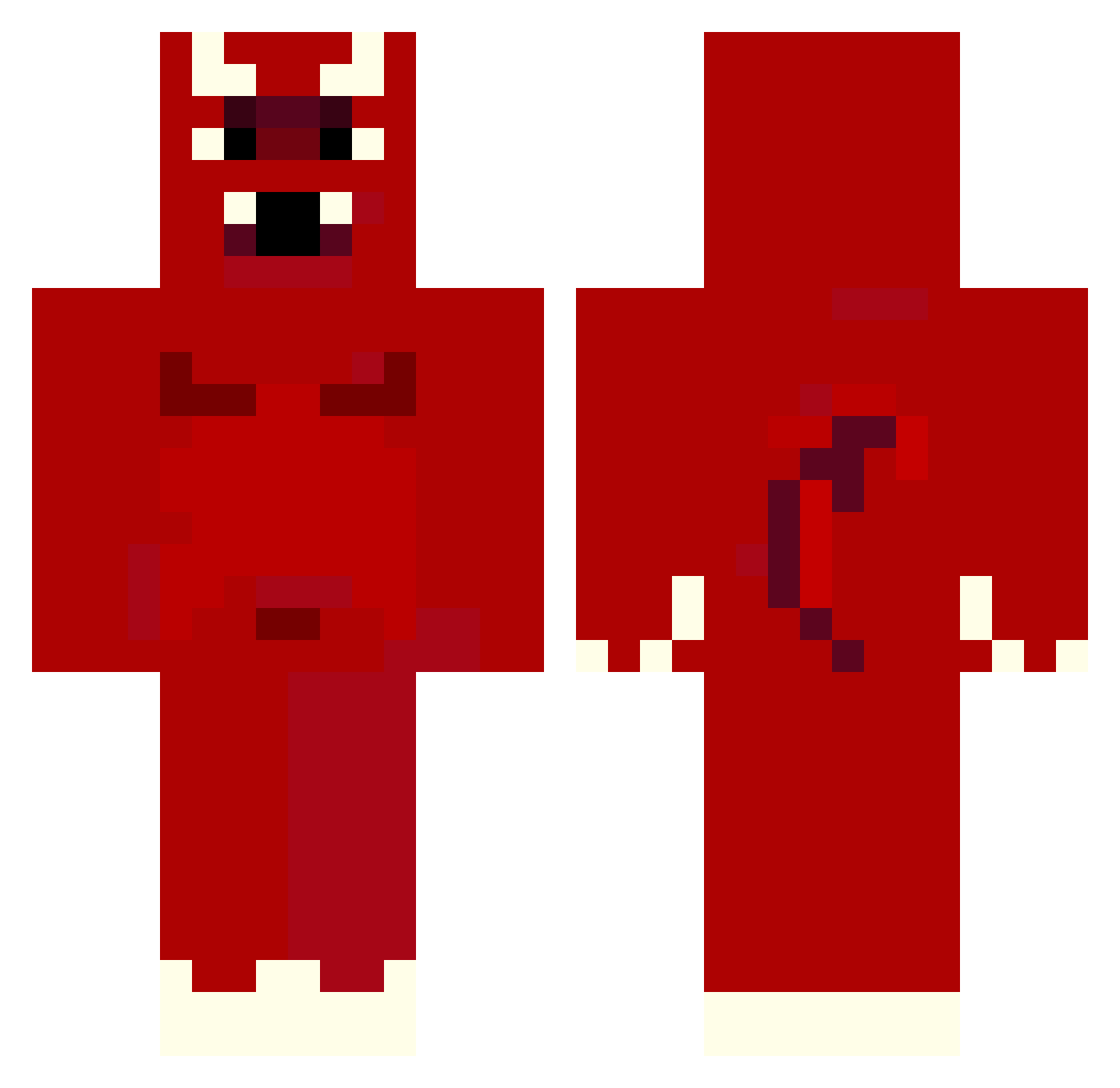 Schaua_Hans Minecraft skin, front and back view
