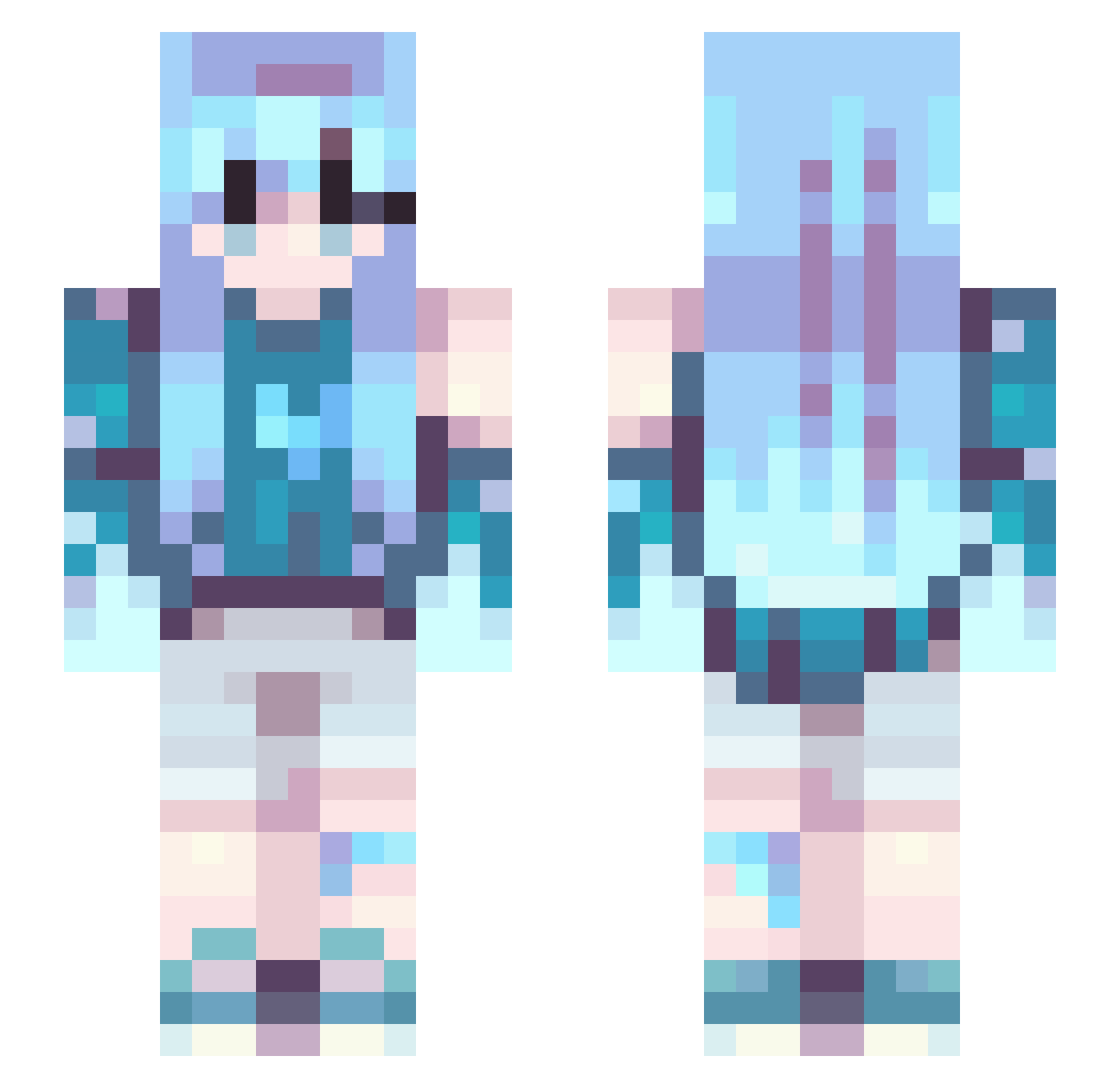 xd_Cizy Minecraft skin, front and back view