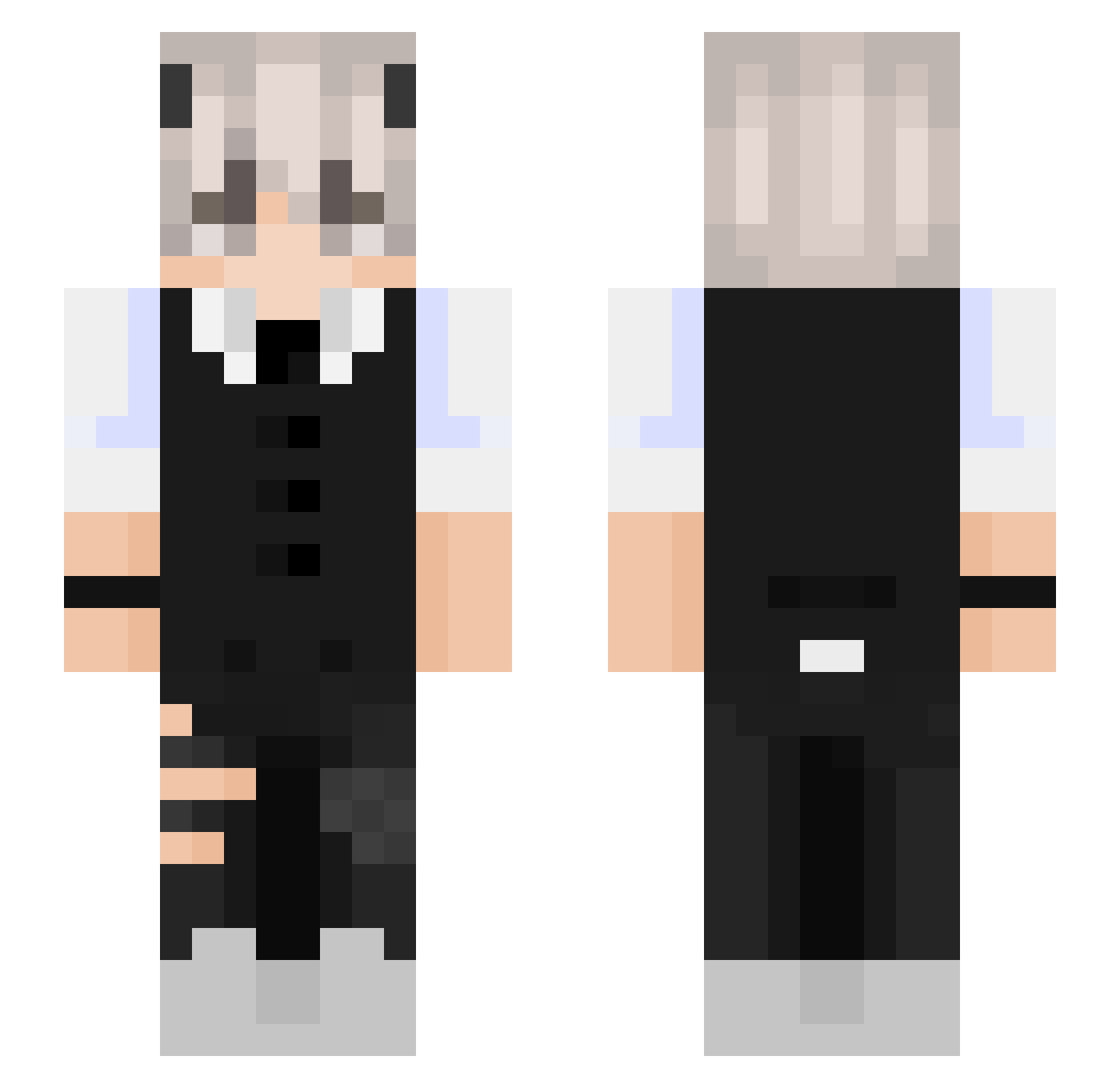 Tomatketchup Minecraft skin, front and back view
