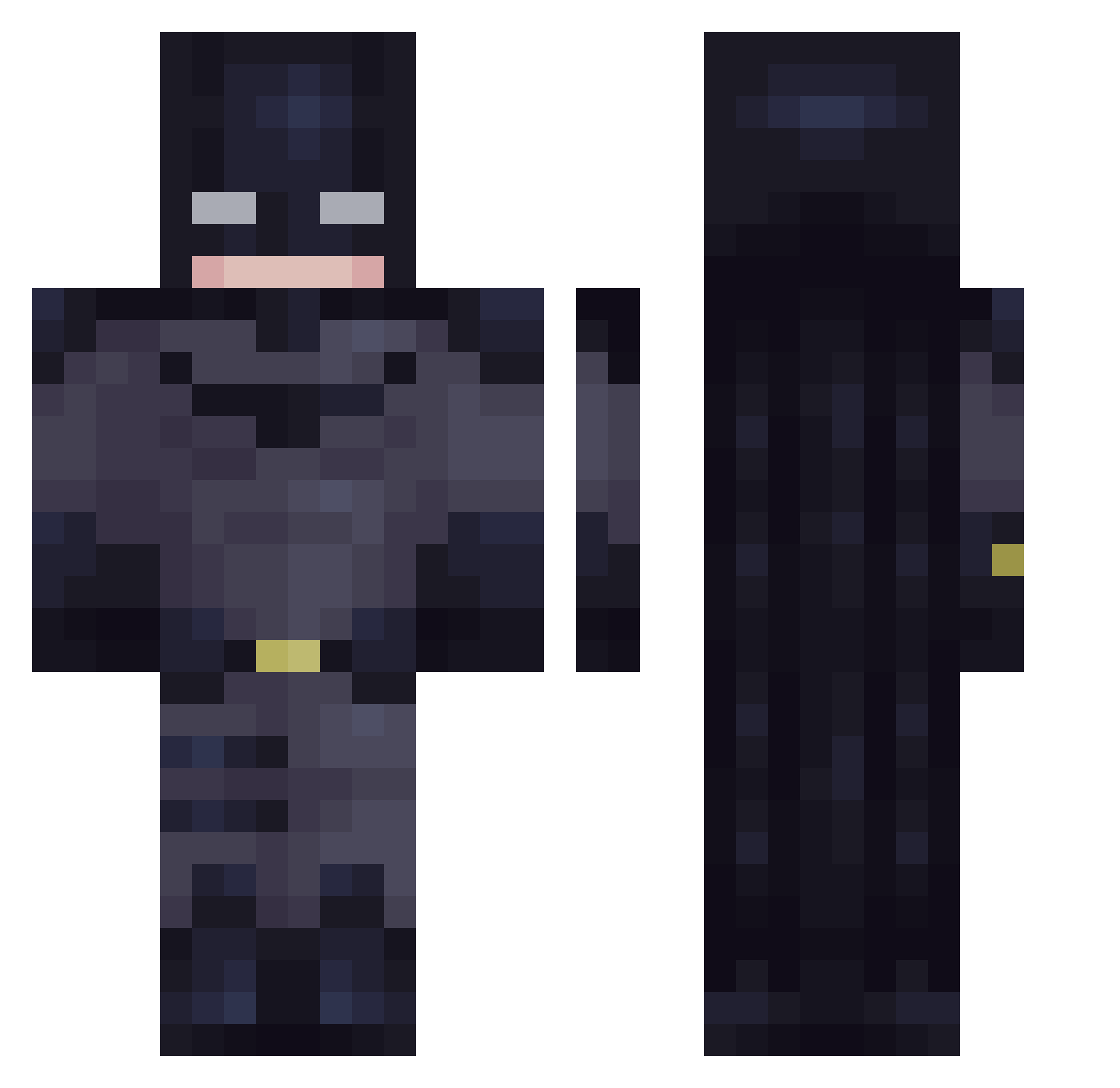 YeetDabBruhNoCap Minecraft skin, front and back view