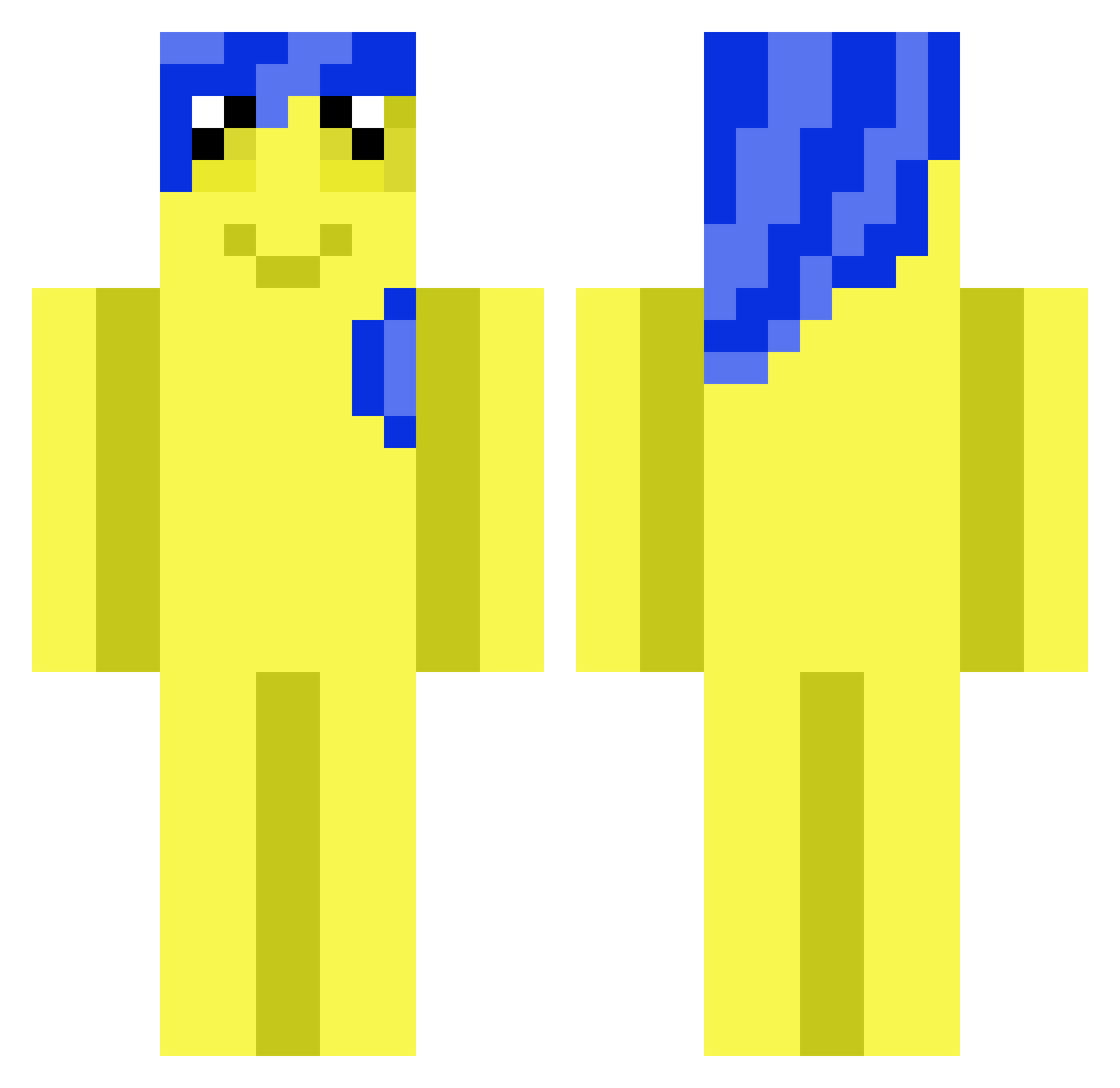 Jhonny_Bericueto Minecraft skin, front and back view