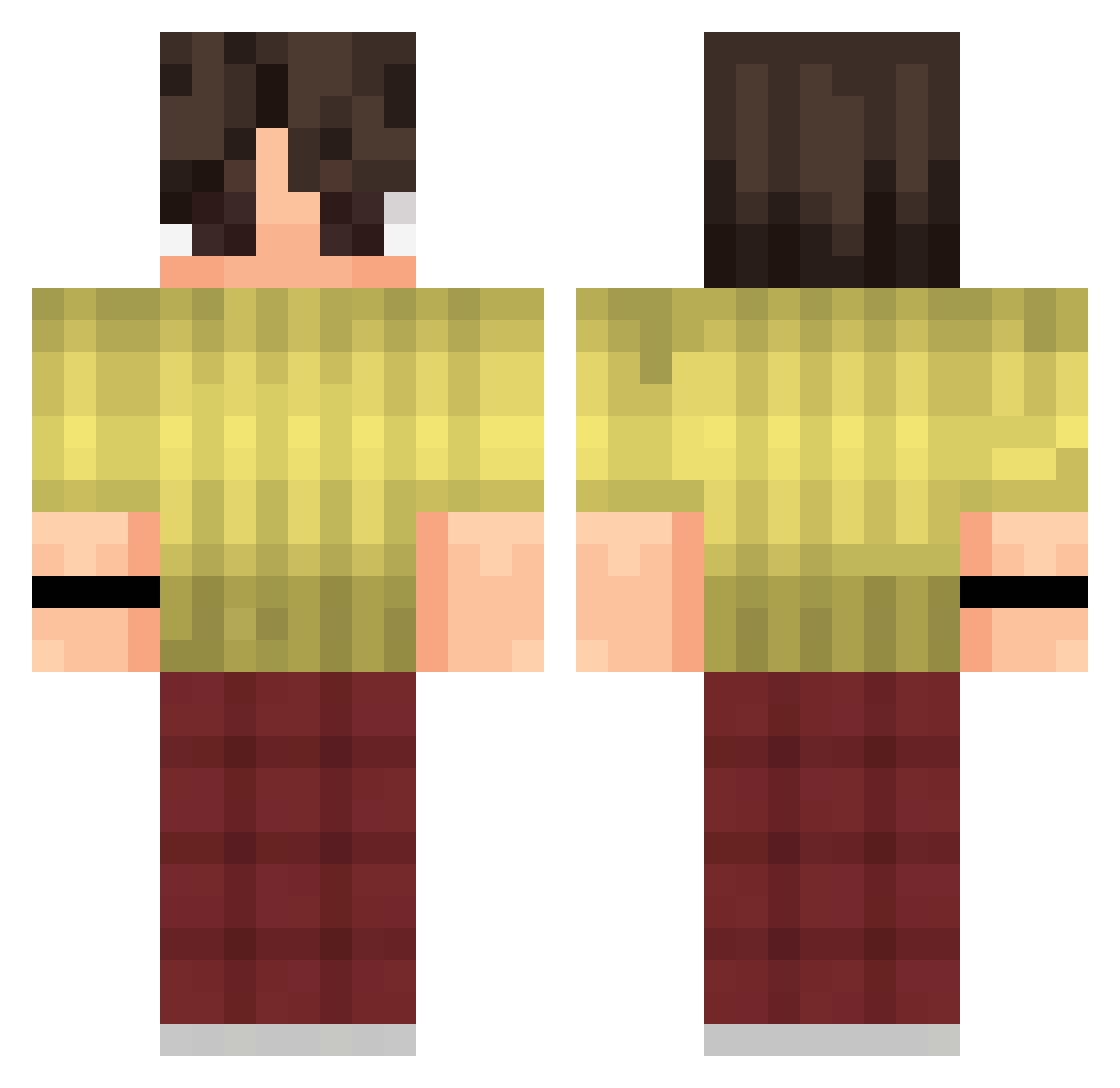 _Kofita_ Minecraft skin, front and back view
