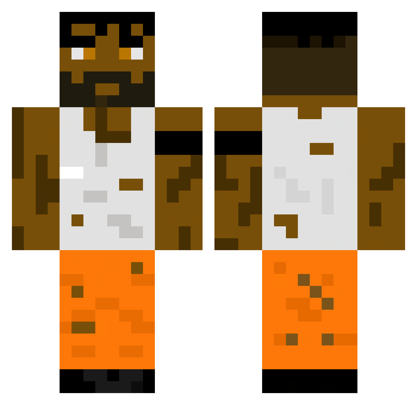 Chops111 Minecraft skin, front and back view