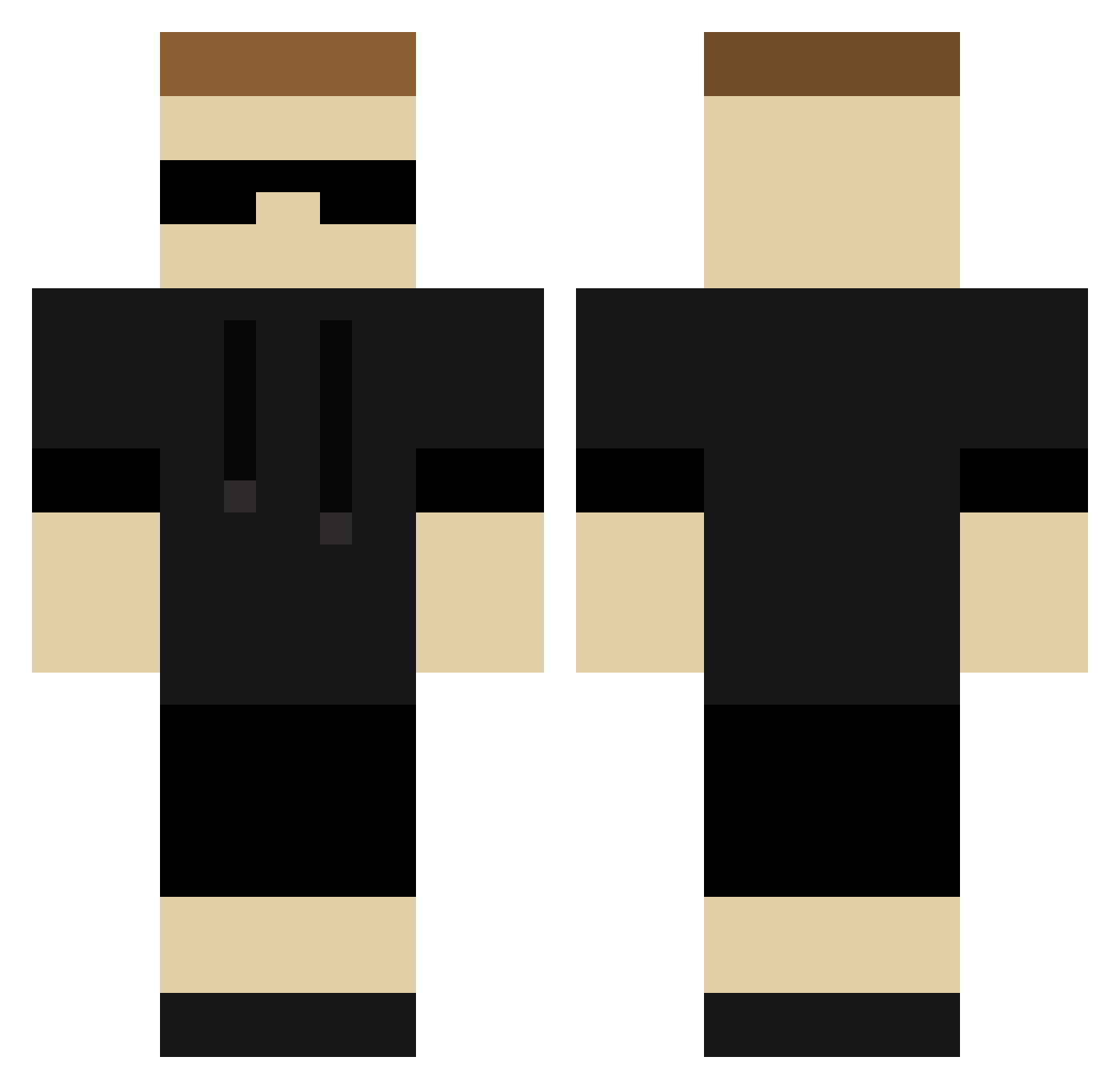 Szybki_nick Minecraft skin, front and back view