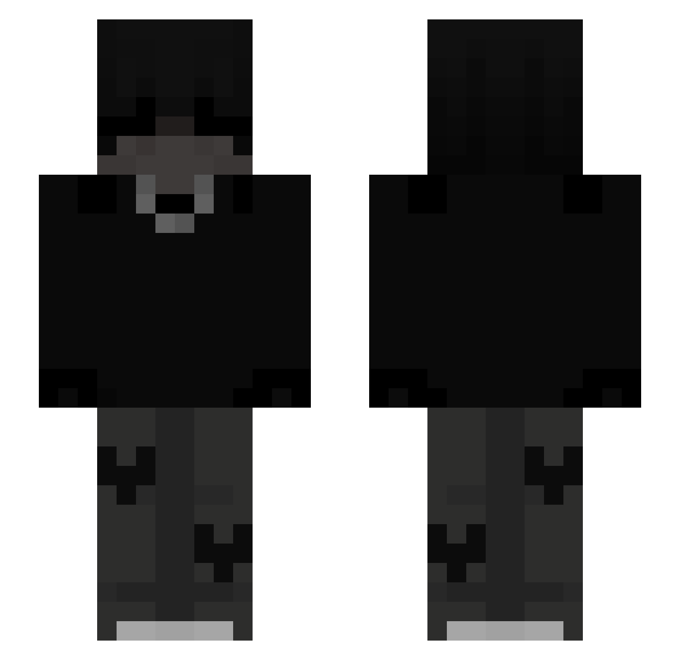 Snorrebaand Minecraft skin, front and back view