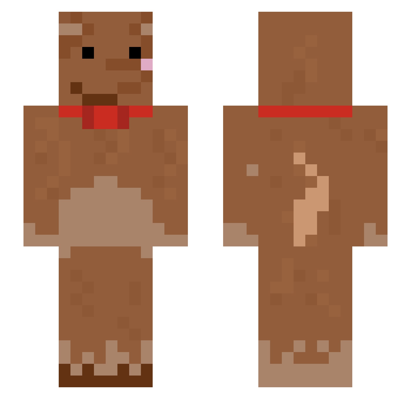 InformalAlex Minecraft skin, front and back view