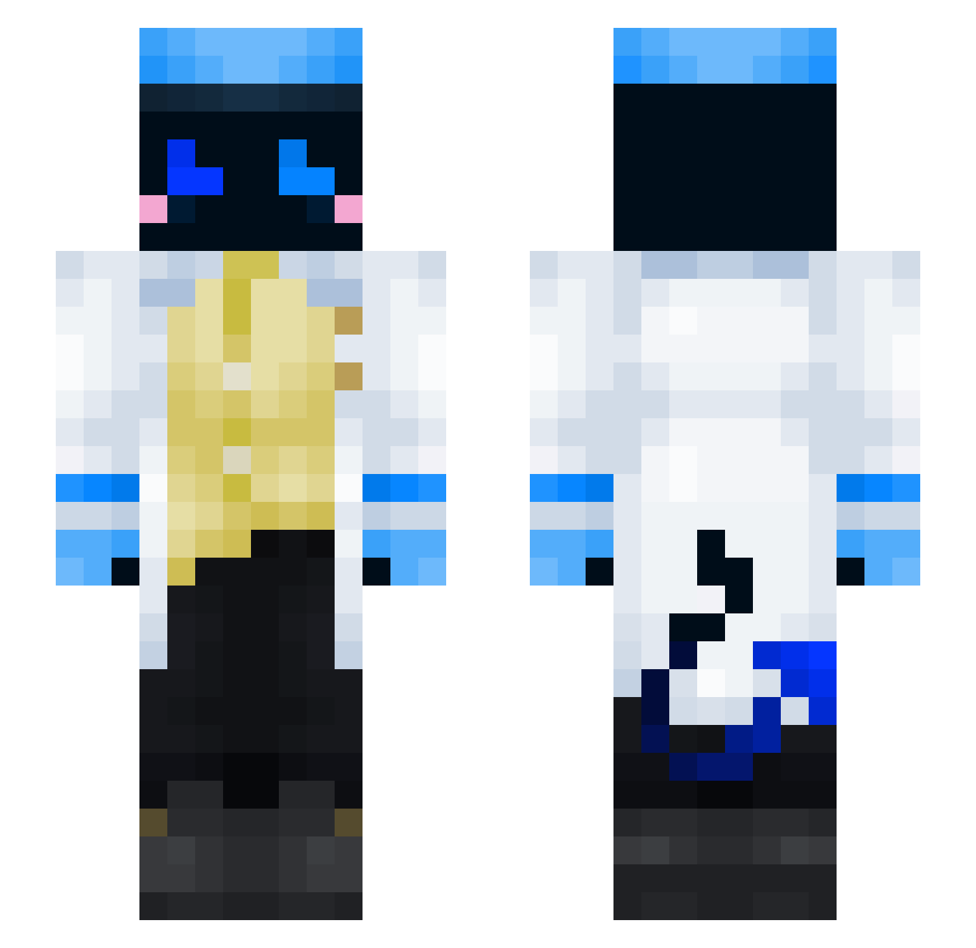 Er4l1s Minecraft skin, front and back view
