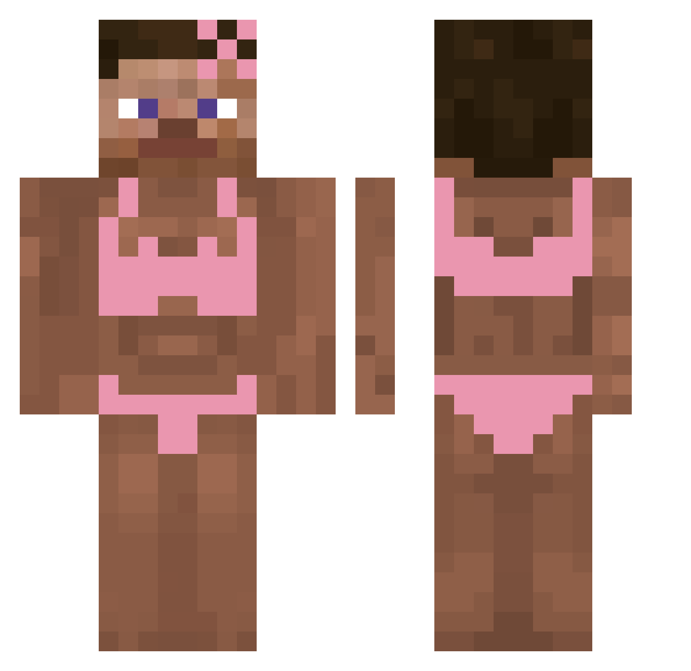 sahttropnul Minecraft skin, front and back view