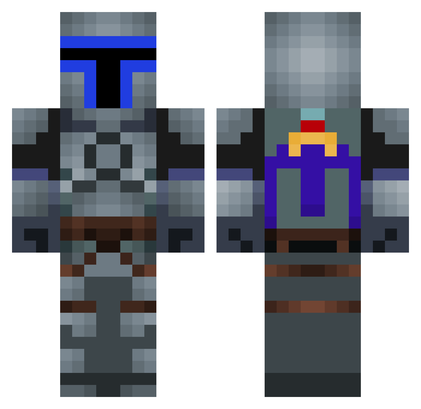 lumbardez Minecraft skin, front and back view