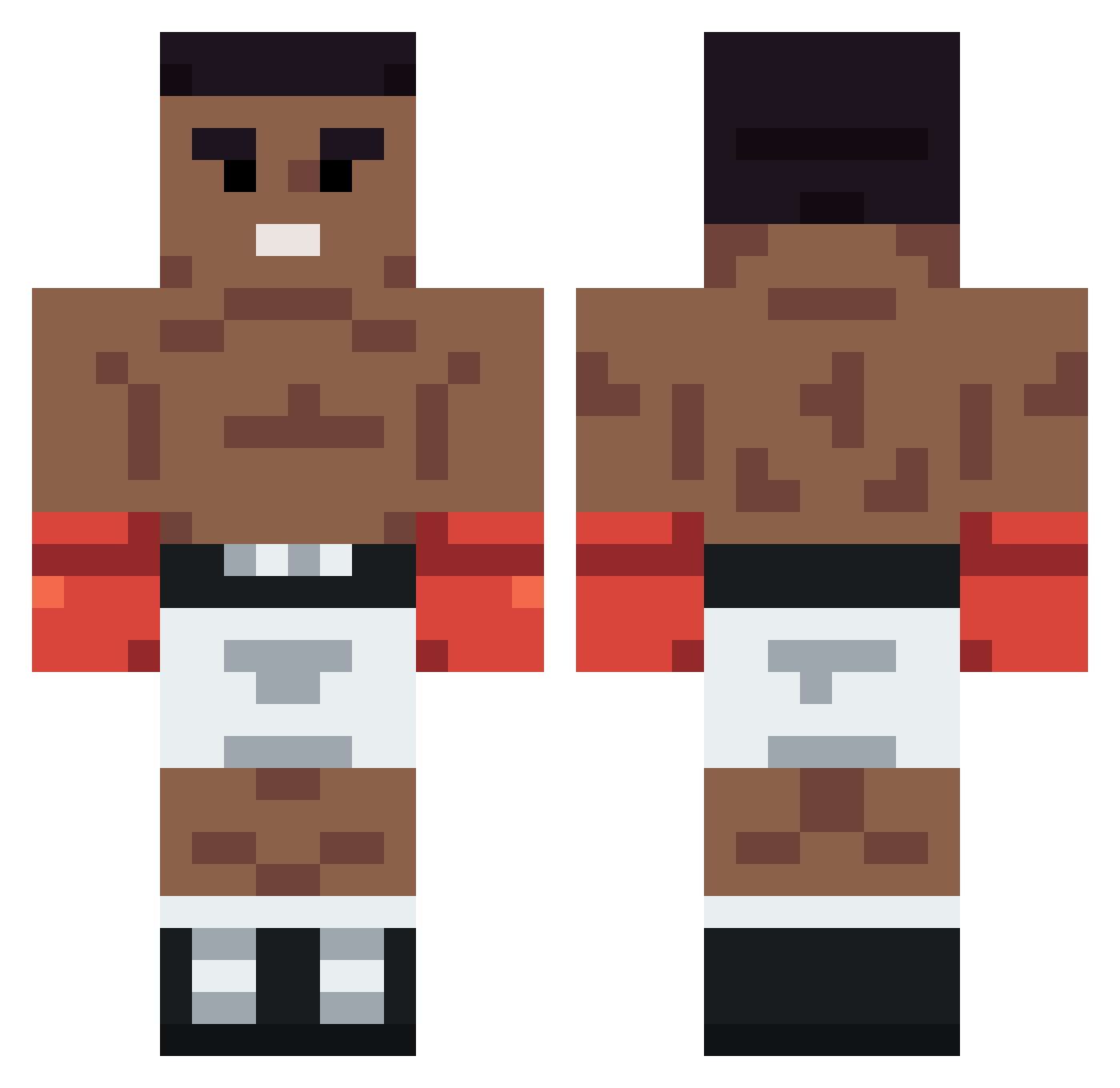 CiganzUstavu Minecraft skin, front and back view