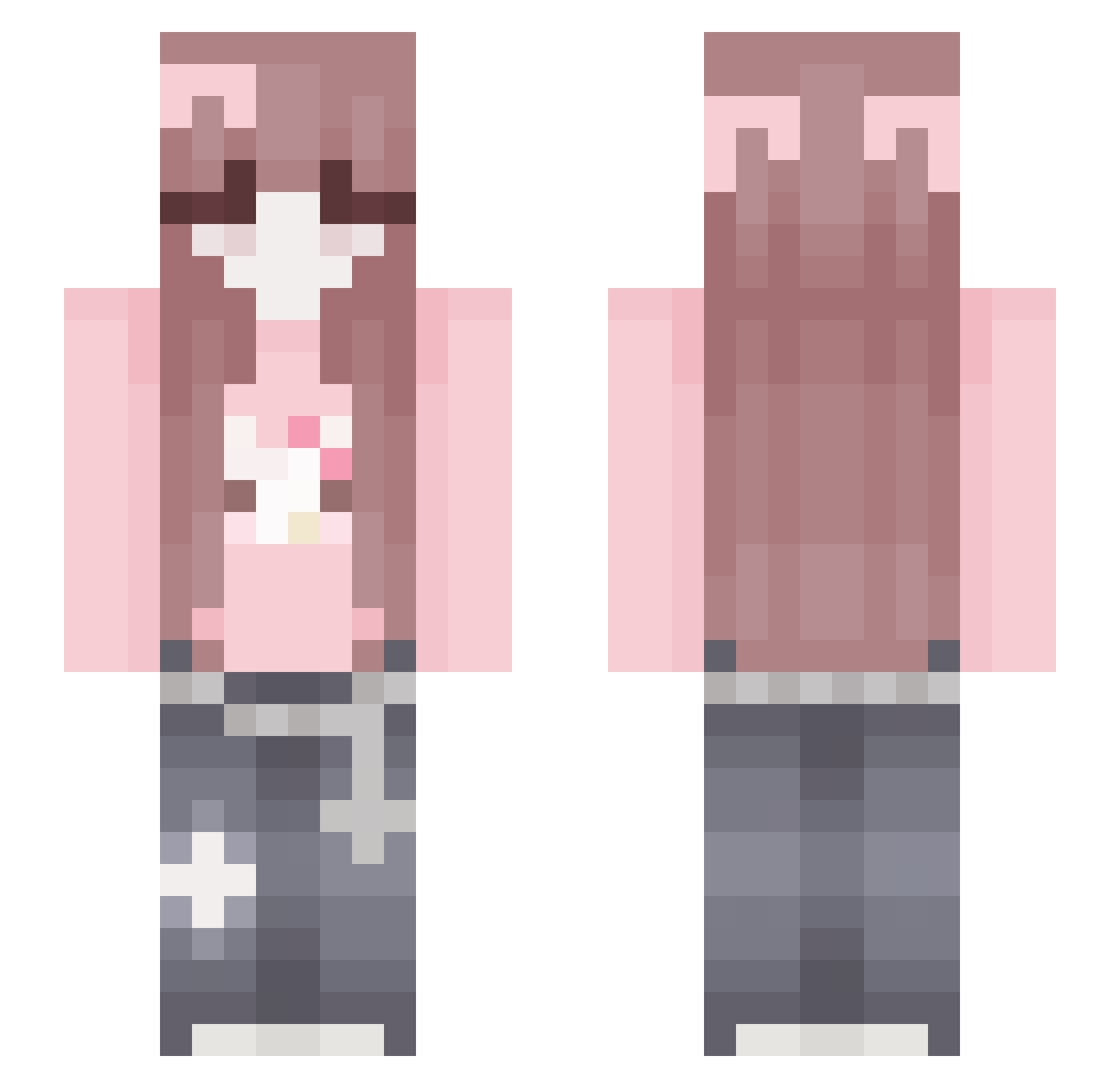 uoon_ Minecraft skin, front and back view
