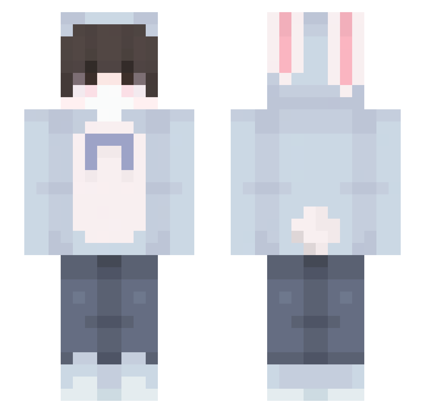 SIRUYUM Minecraft skin, front and back view