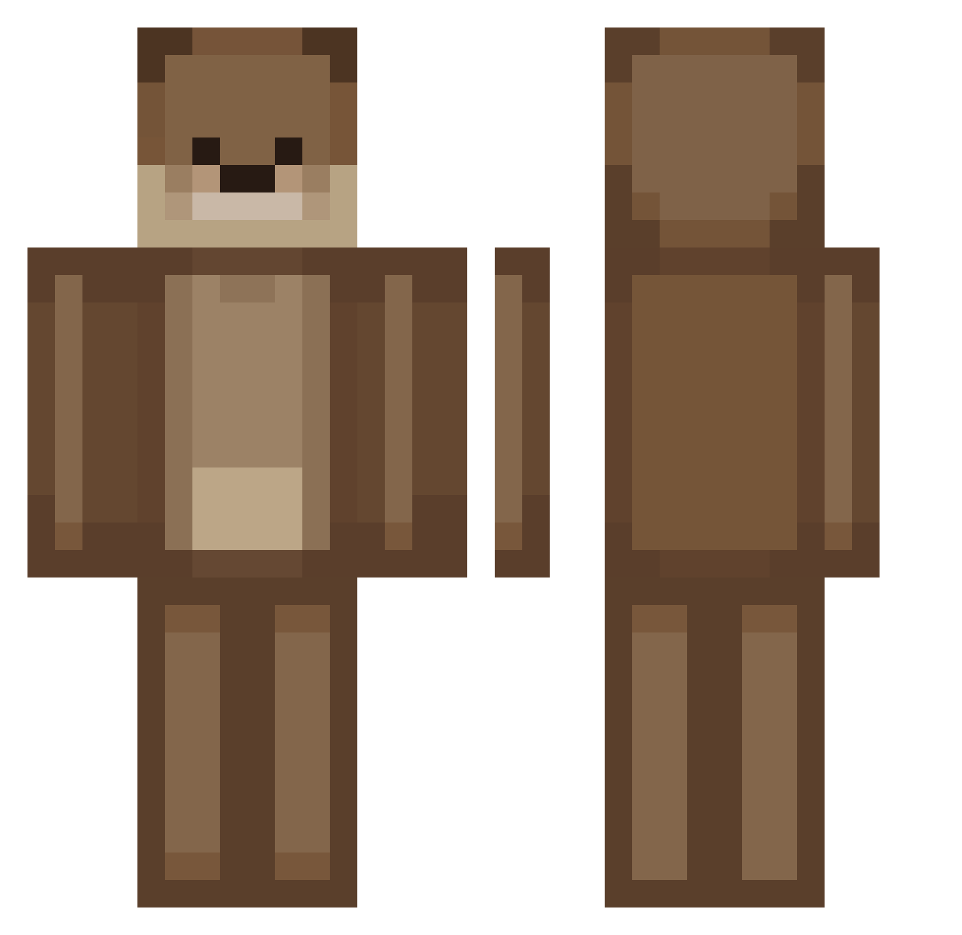 lilsmelly Minecraft skin, front and back view