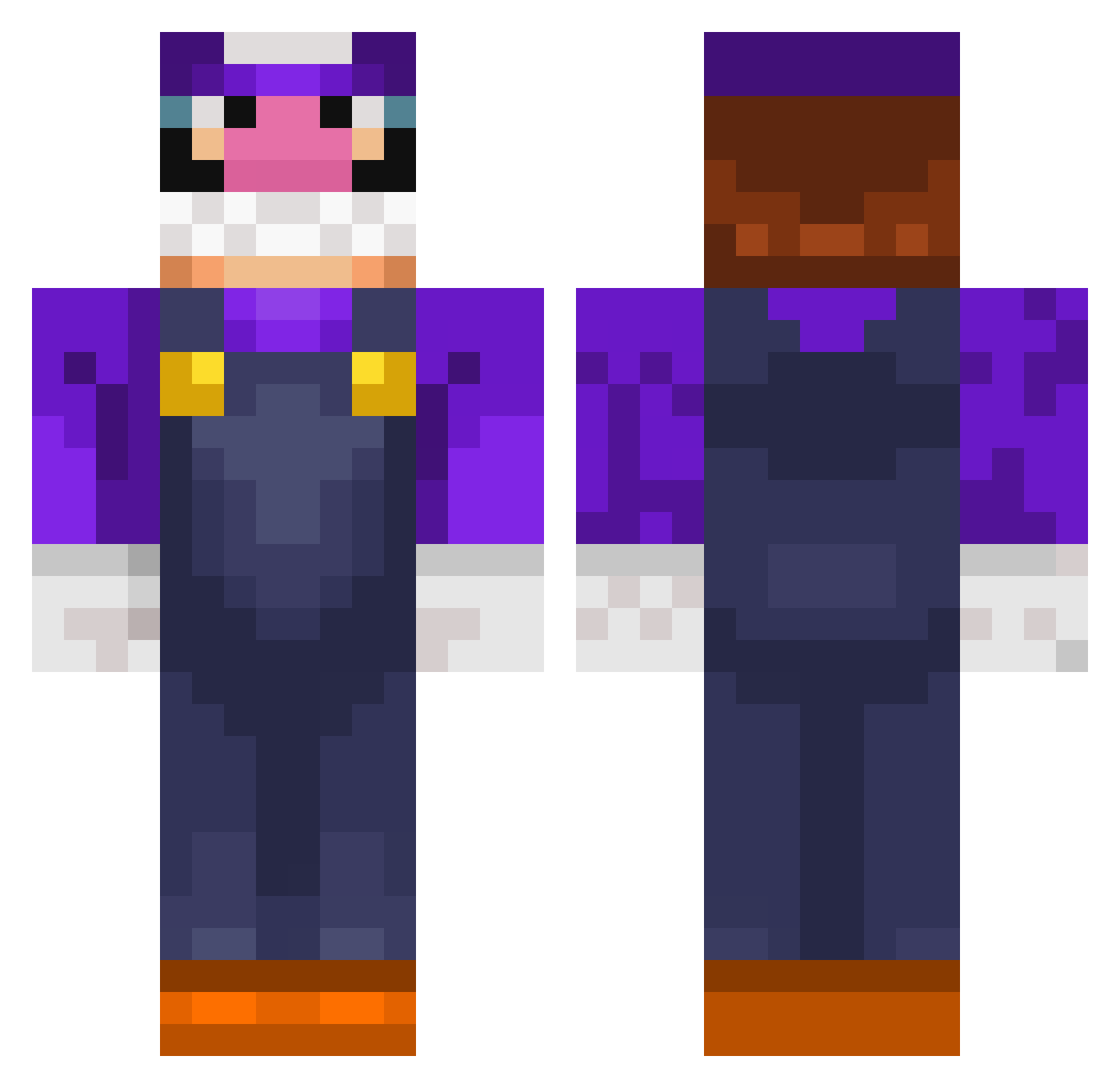 KateWinter_ow Minecraft skin, front and back view