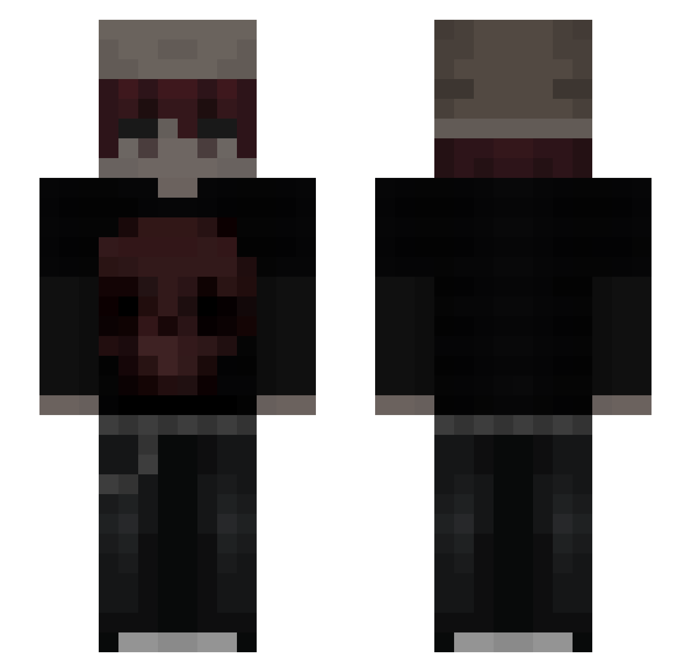 srysore Minecraft skin, front and back view